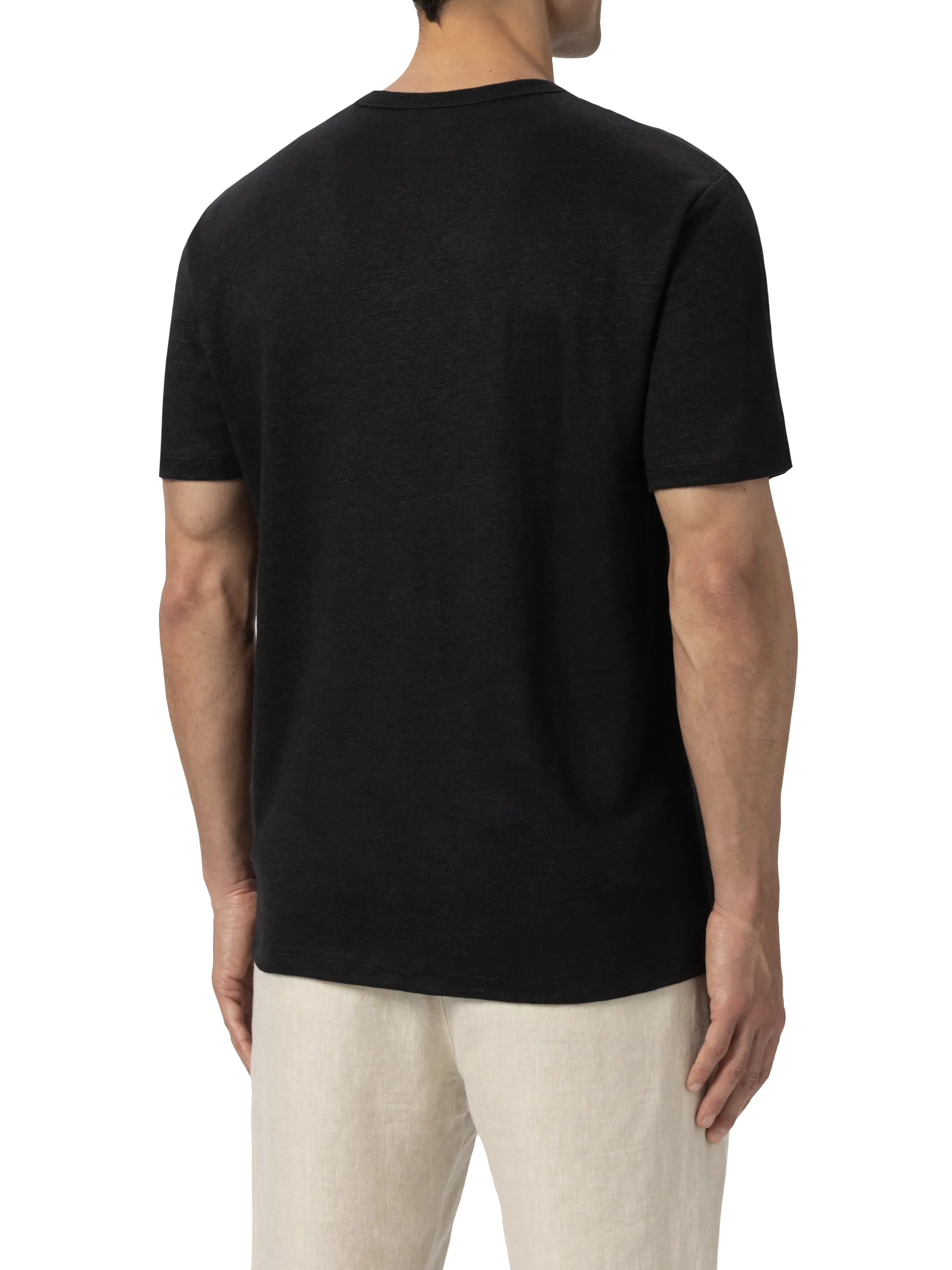 Tshirt Ecstasea in jersey di lino nera - Image 4