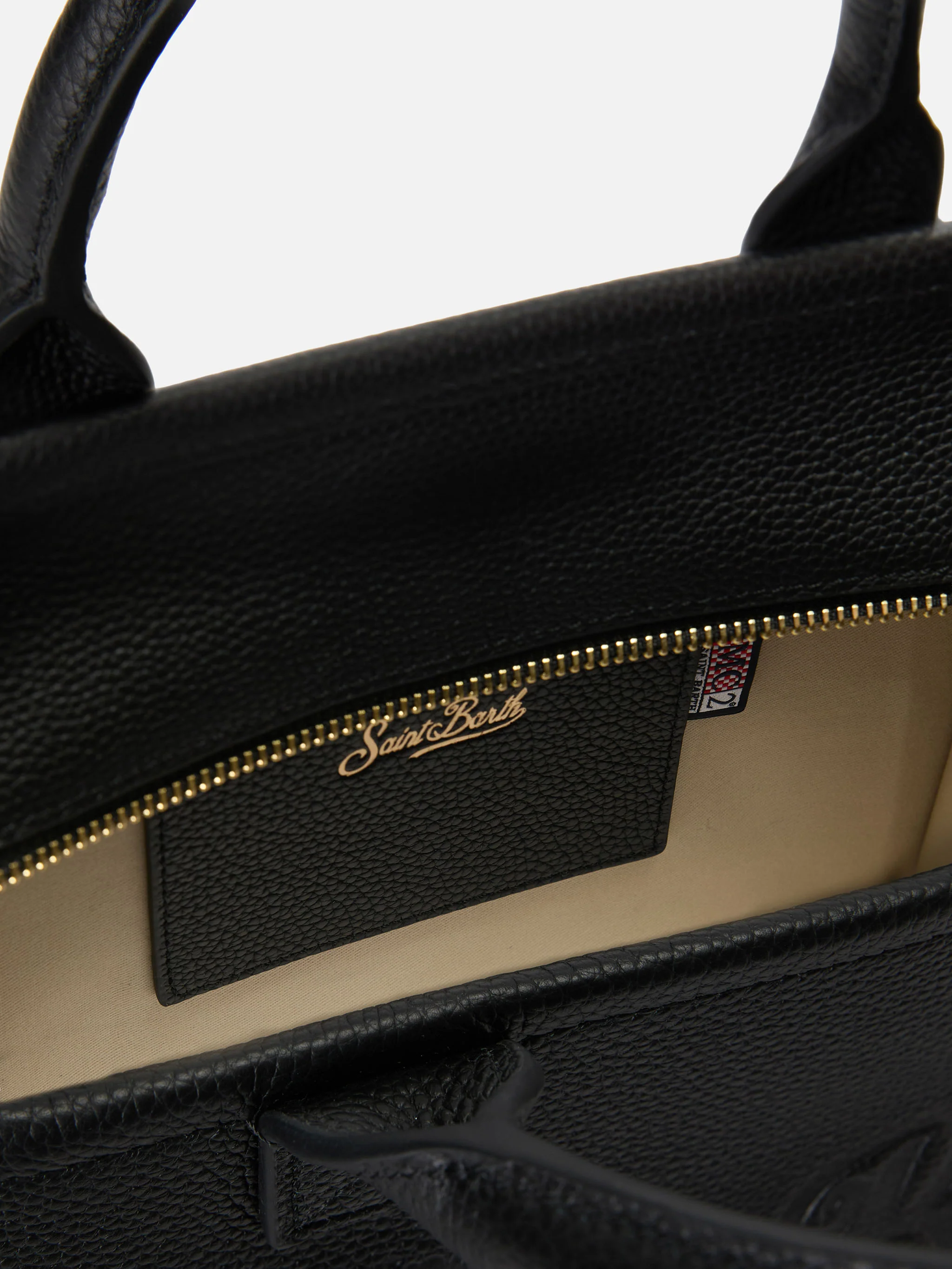 Borsa Vanity medium in pelle martellata nera - Image 4