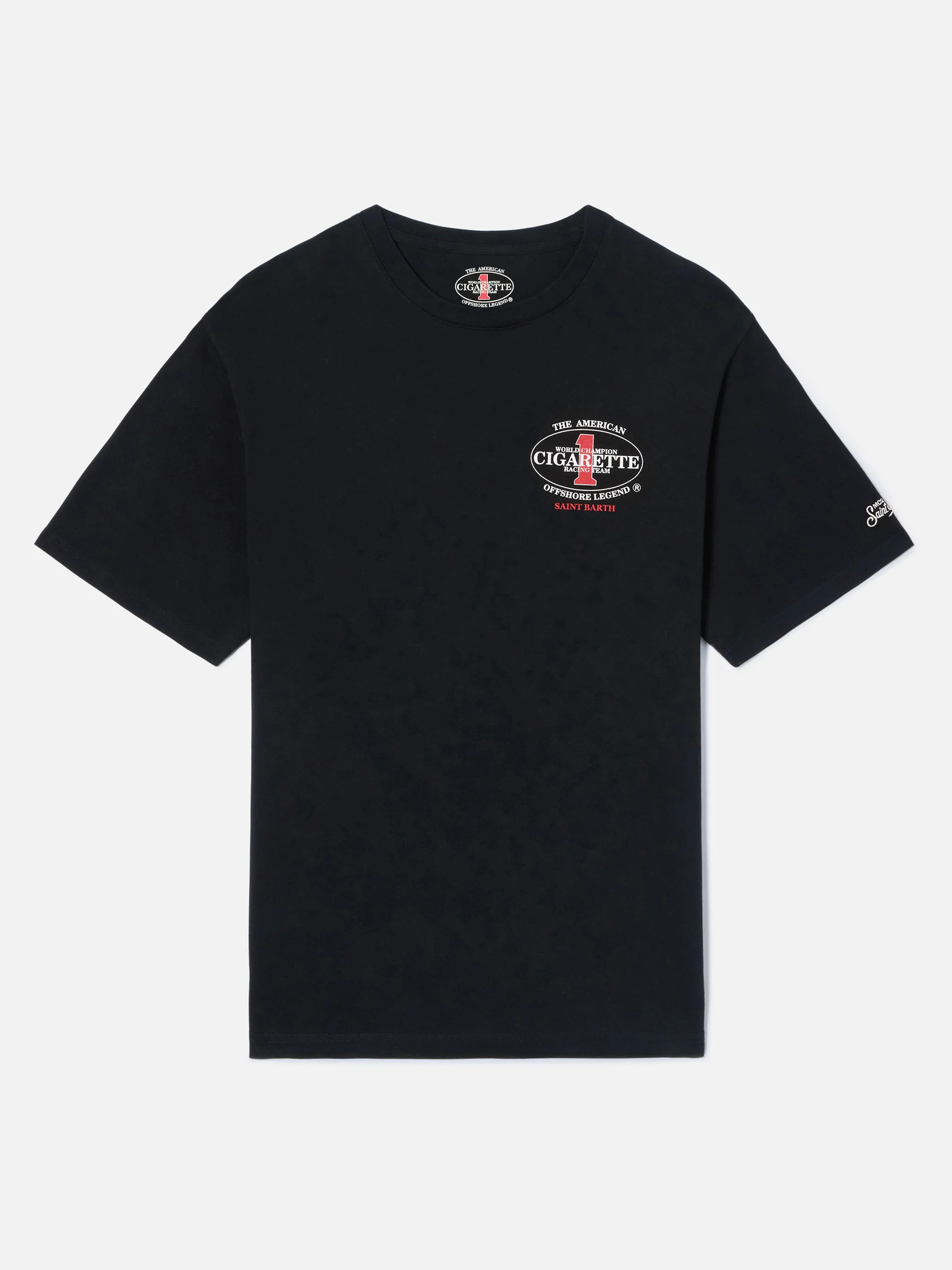 T-shirt Portland nera con stampa Cigarette Racing | Special Edition - Image 5