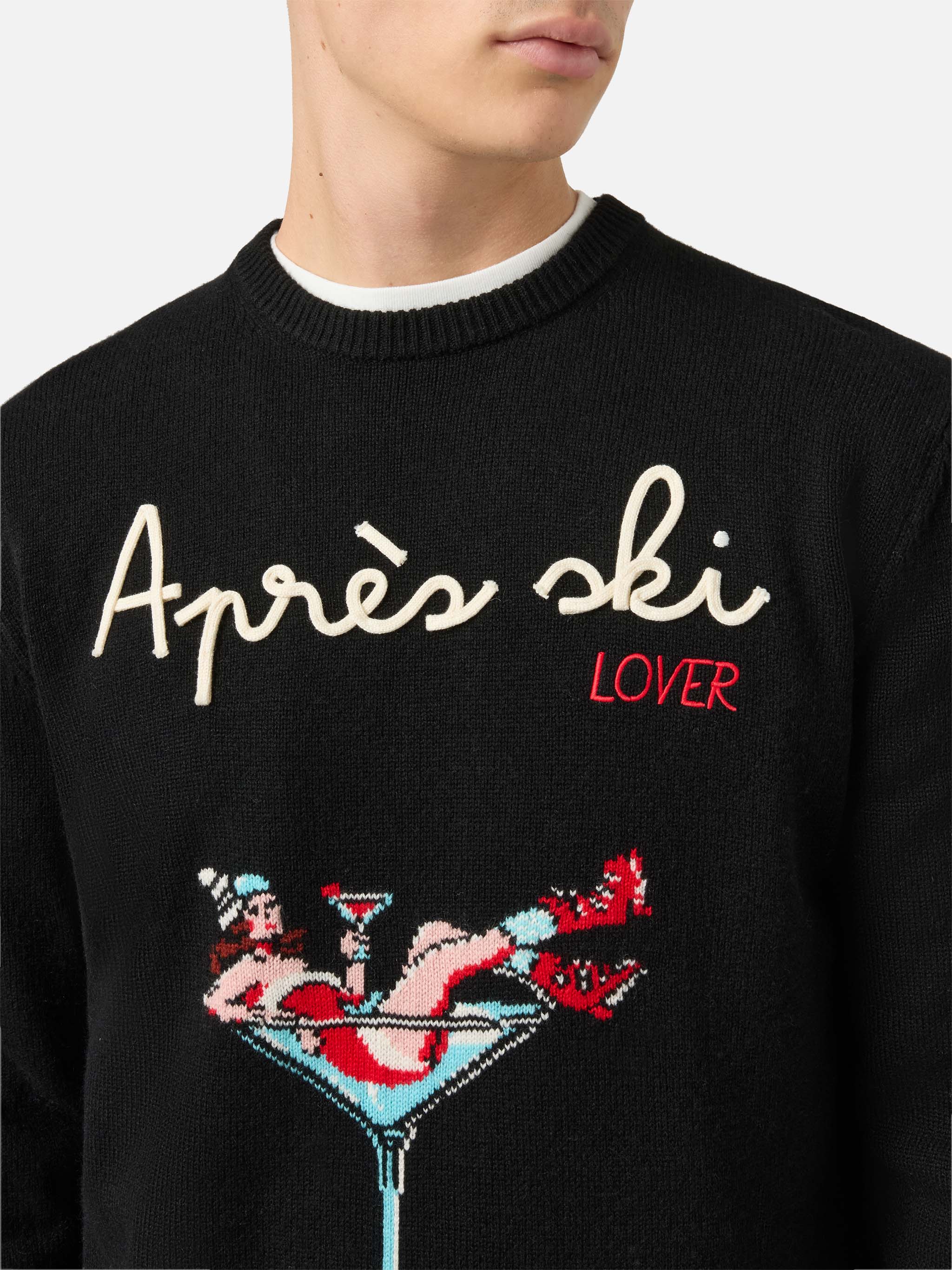 Maglione in misto cashmere Heron con ricamo Apres Ski Lover - Image 2