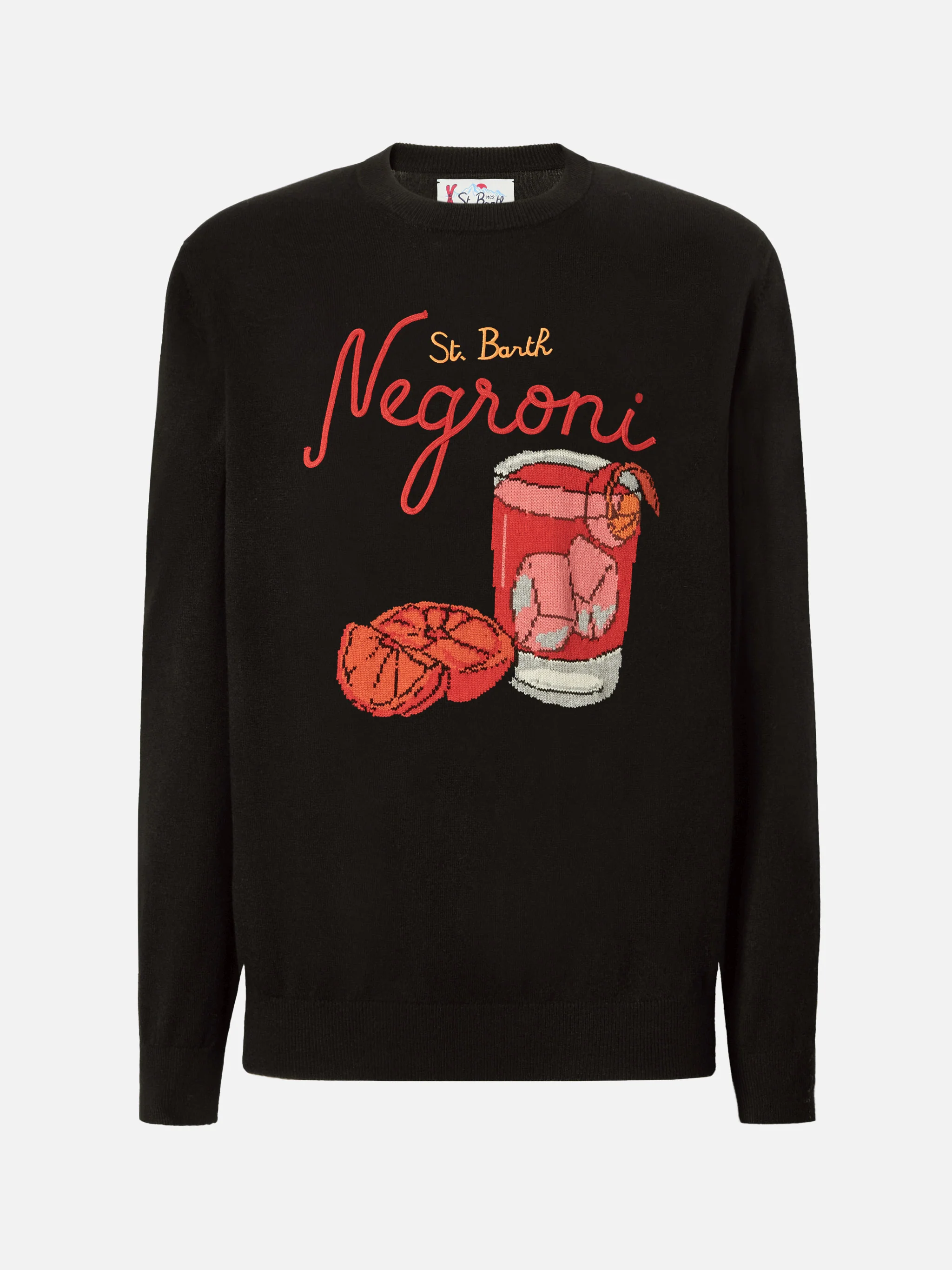 Maglione in misto cashmere Heron con ricamo St. Barth Negroni - Image 5