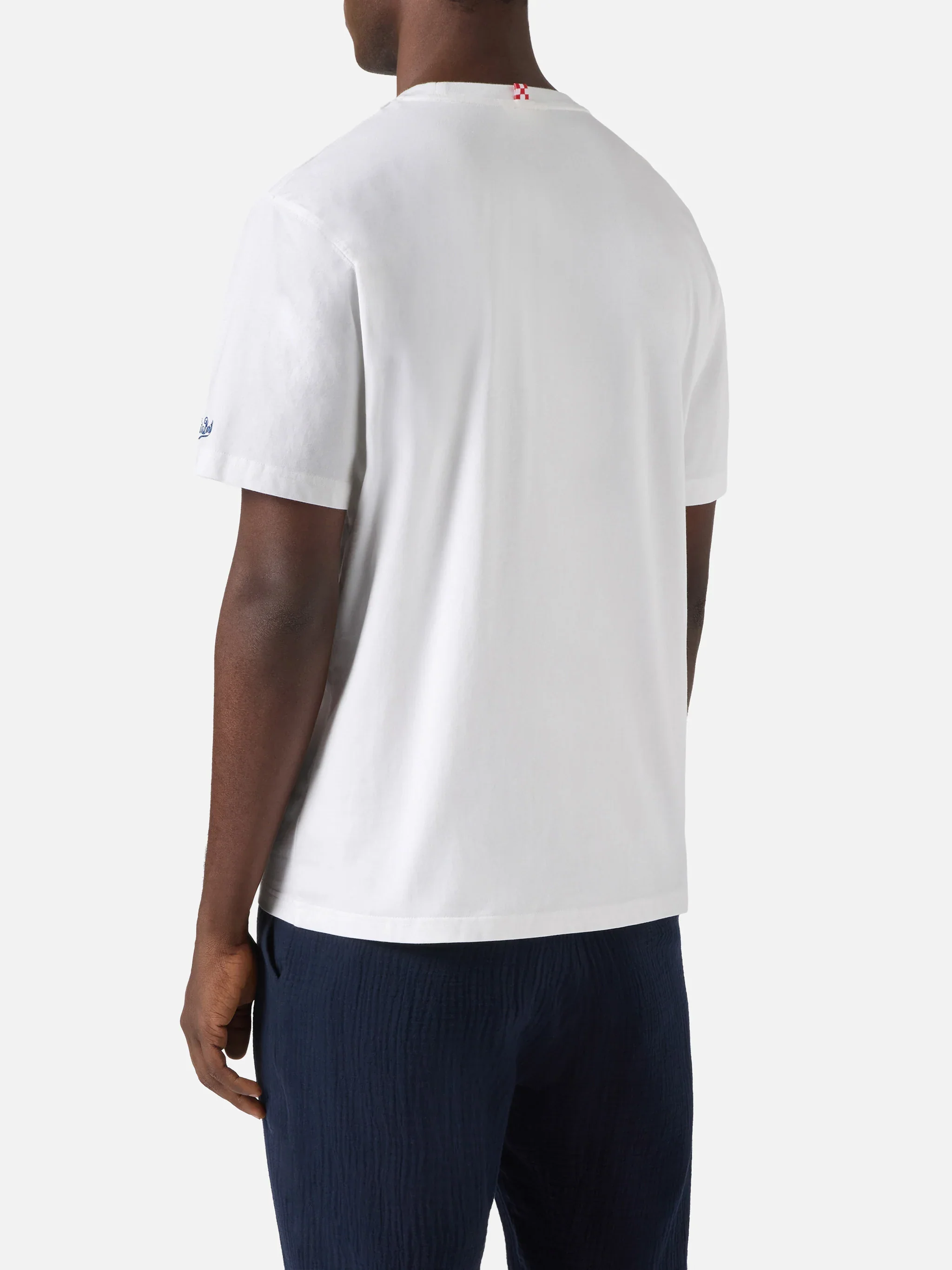T-shirt in cotone Blanche con taschino stampato Britto | EDIZIONE SPECIALE BRITTO - Image 3