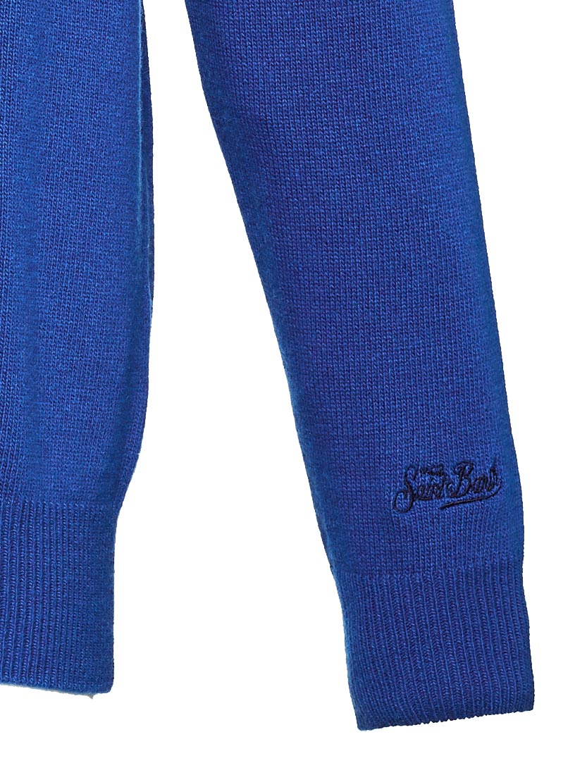 Maglione dolcevita in MISTO CASHMERE con patch - Image 4
