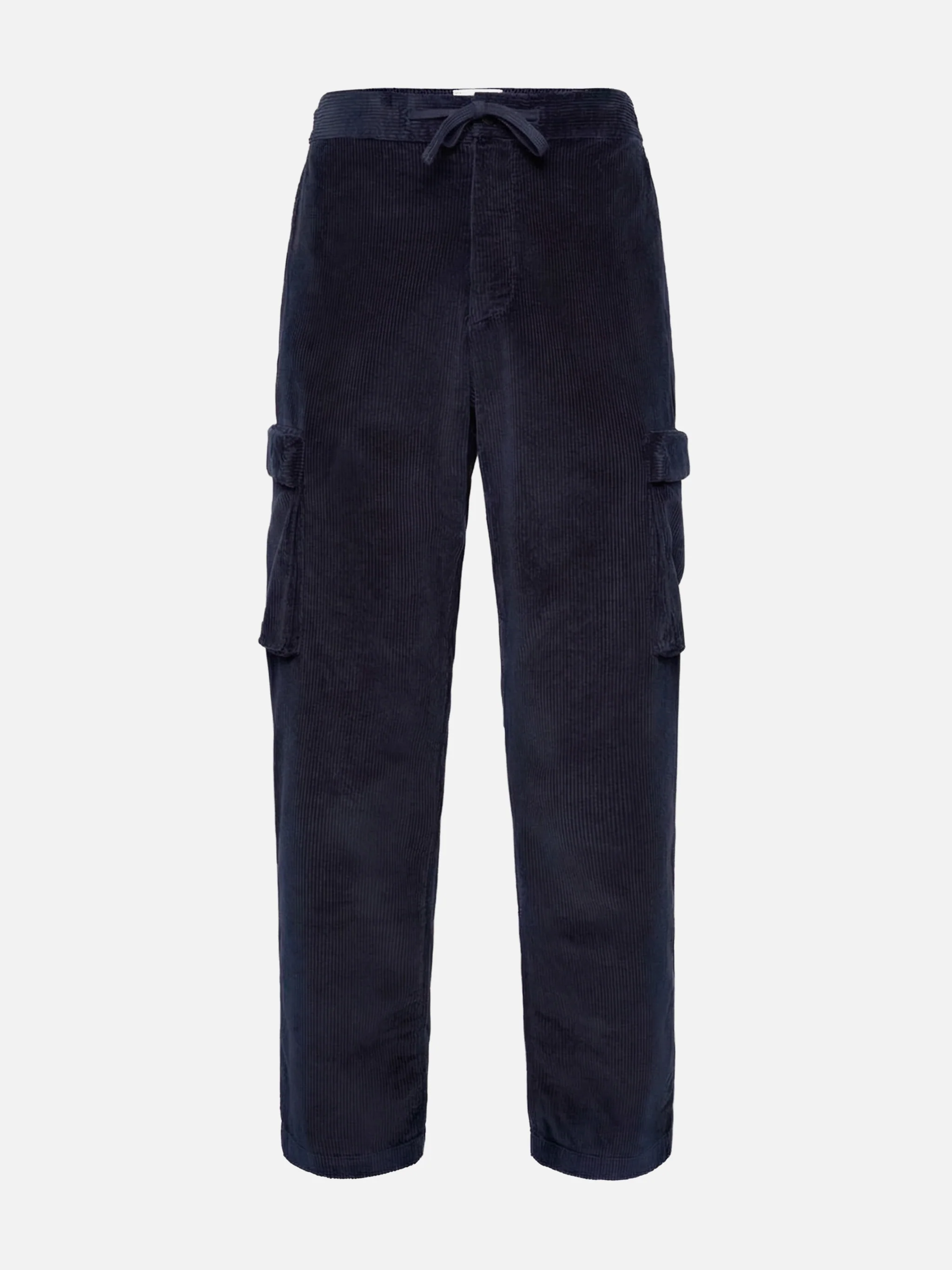 Pantaloni cargo blu navy in velluto a coste Goldeck - Image 4