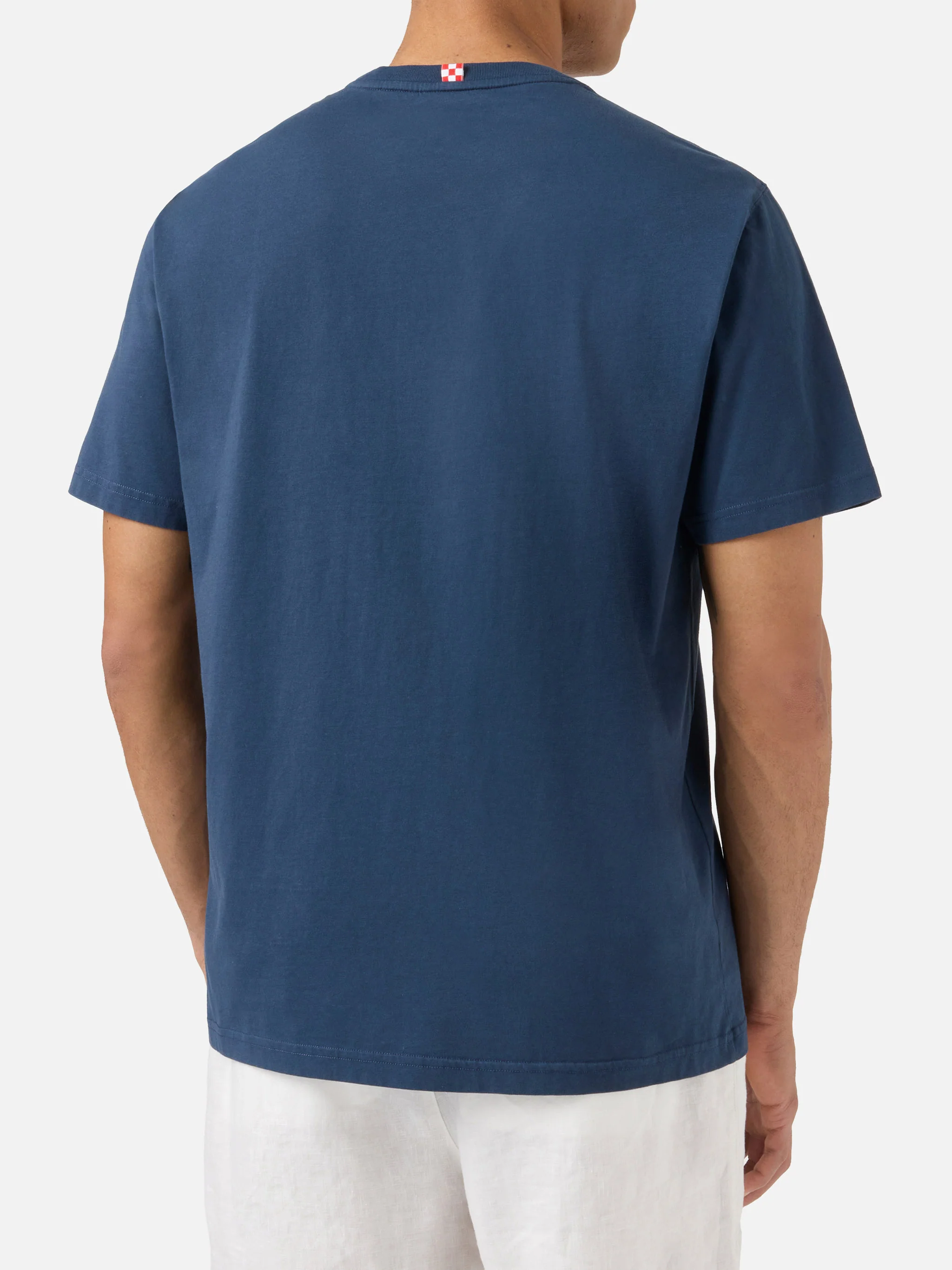 T-shirt Austin blu con orologio e ricamo Do You Want A Cola? - Image 4