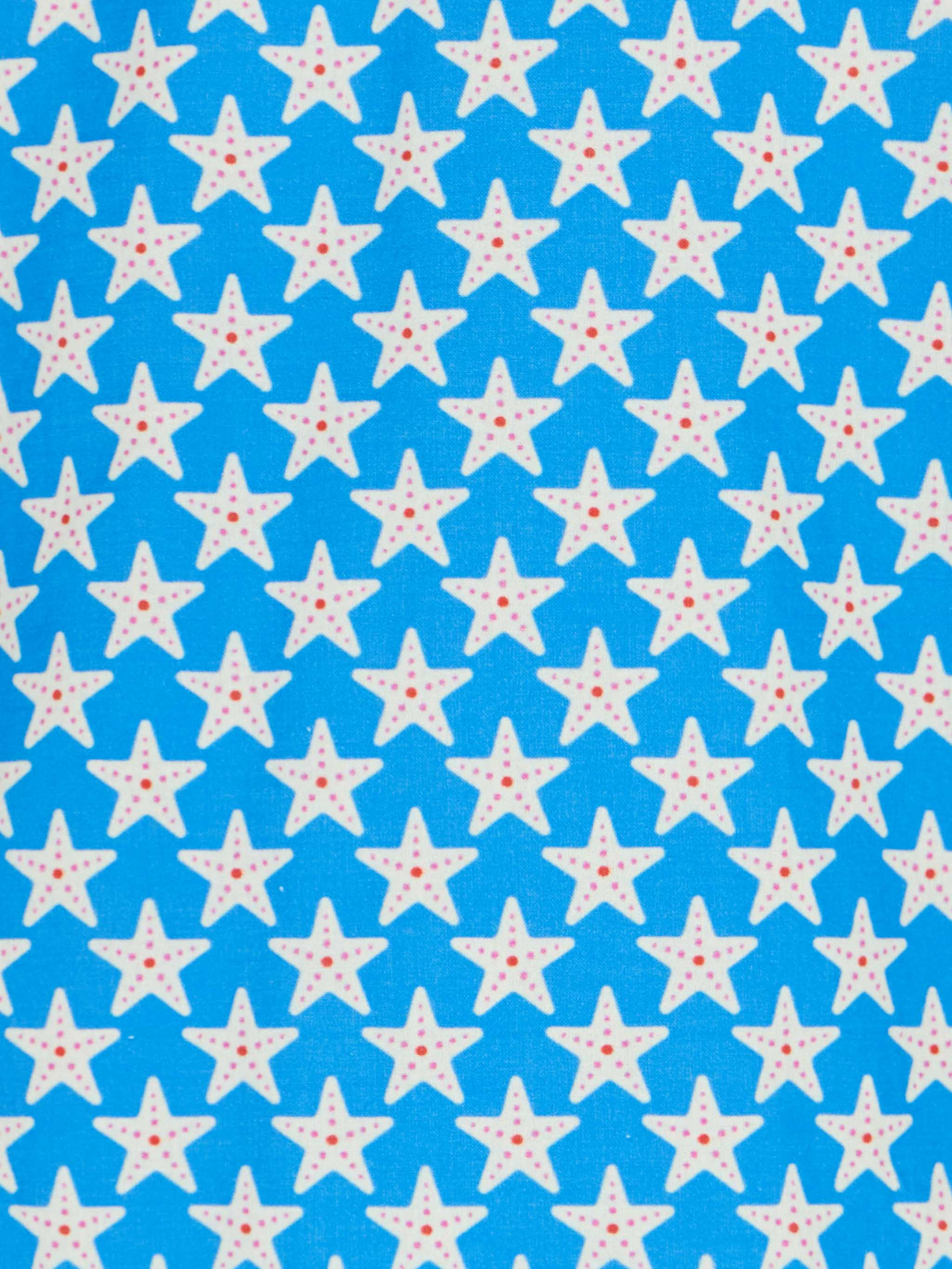 Camicia in mussola di cotone Blue Boy Sharouk con stampa di stelle marine - Image 3