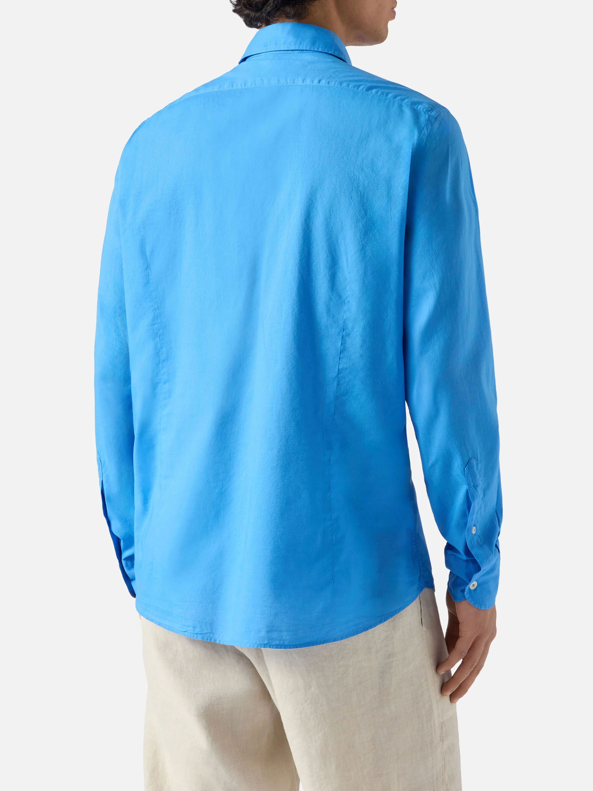 Camicia Chemise Ice in voile di cotone blu - Image 3
