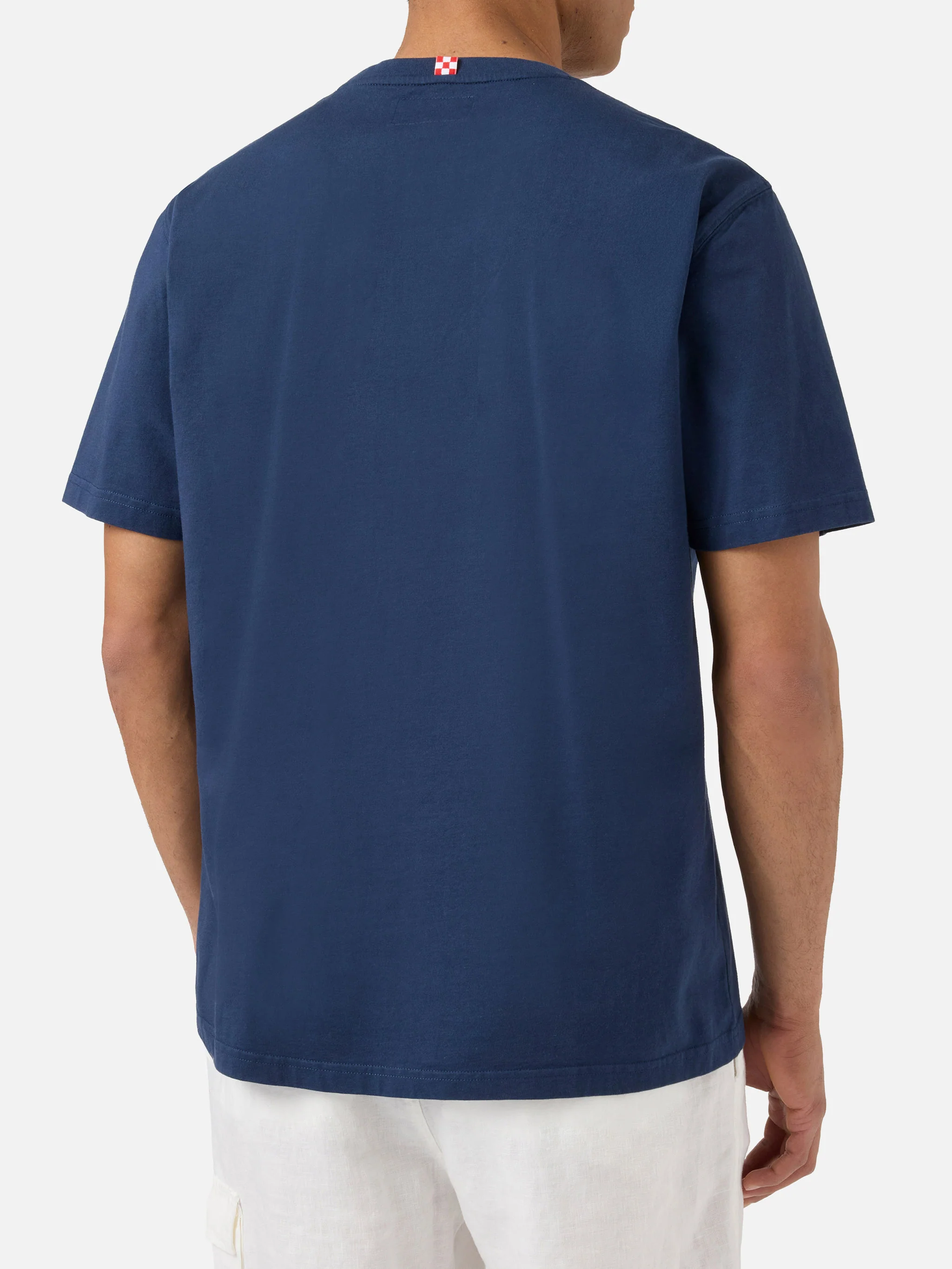 T-shirt Denver blu con stampa Sport Club - Image 3