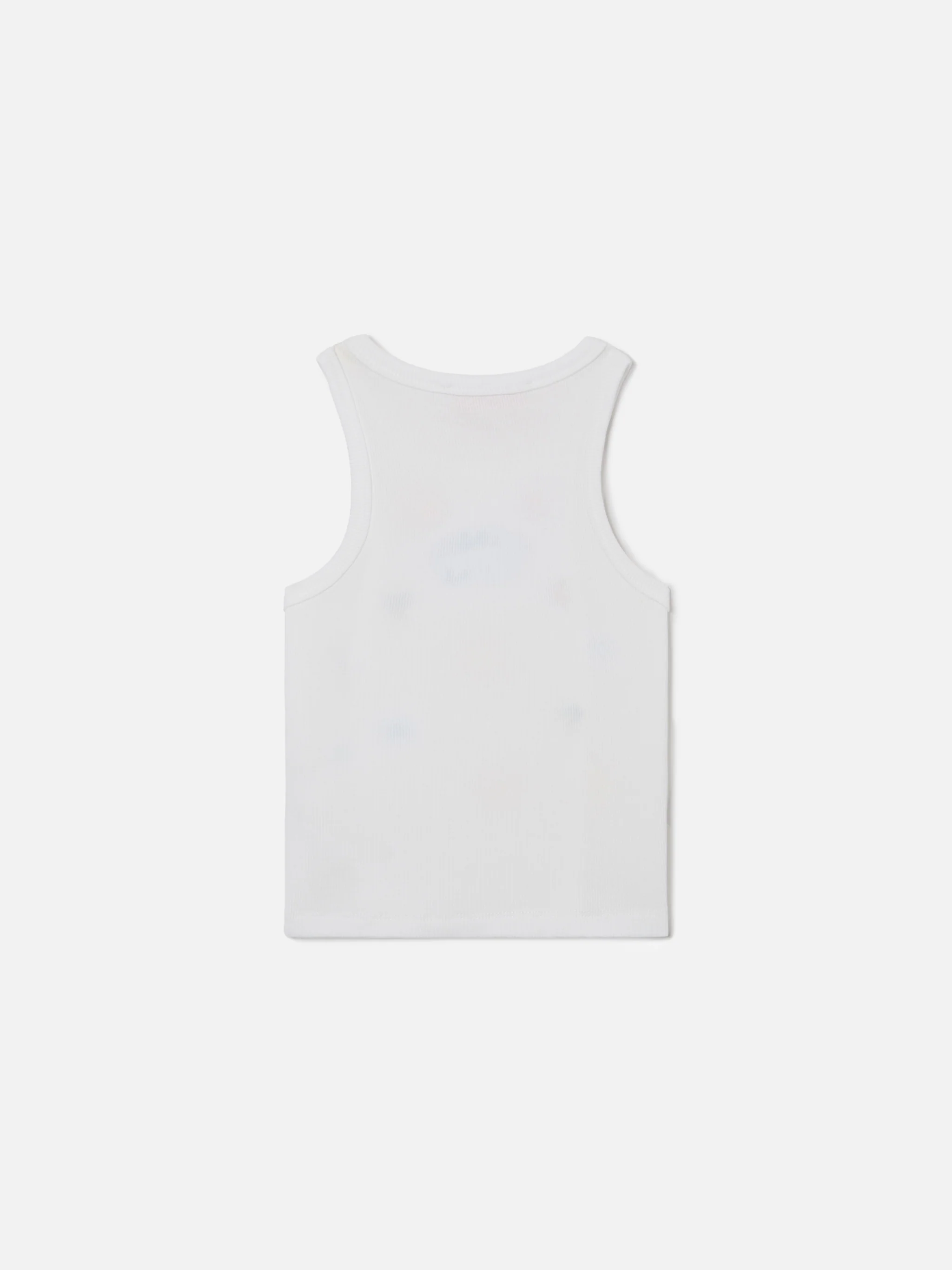 Top Blue Jr in cotone elasticizzato bianco con ricami multicolor - Image 3
