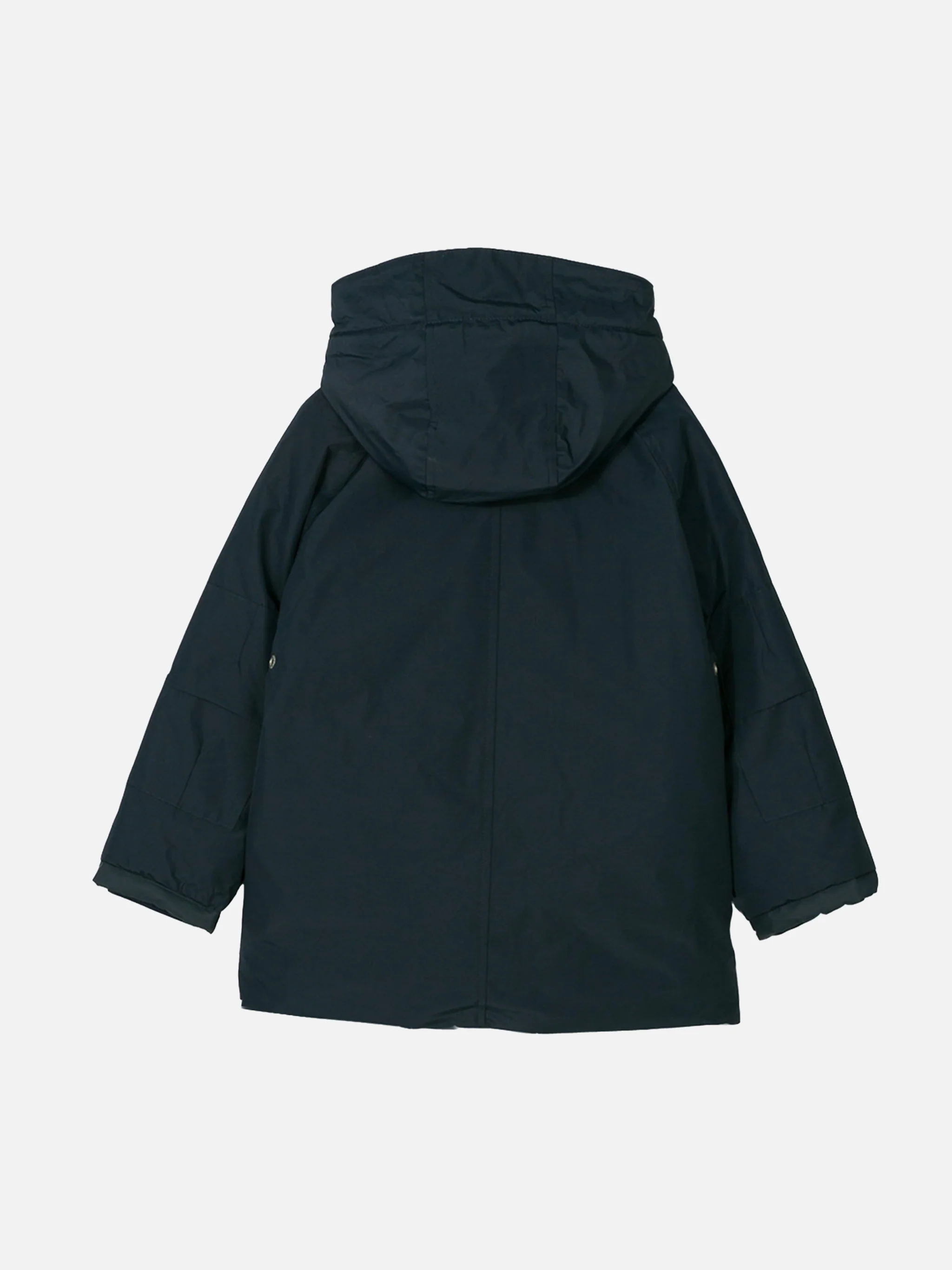 Giacca a vento blu navy con cappuccio da bambino - Image 2