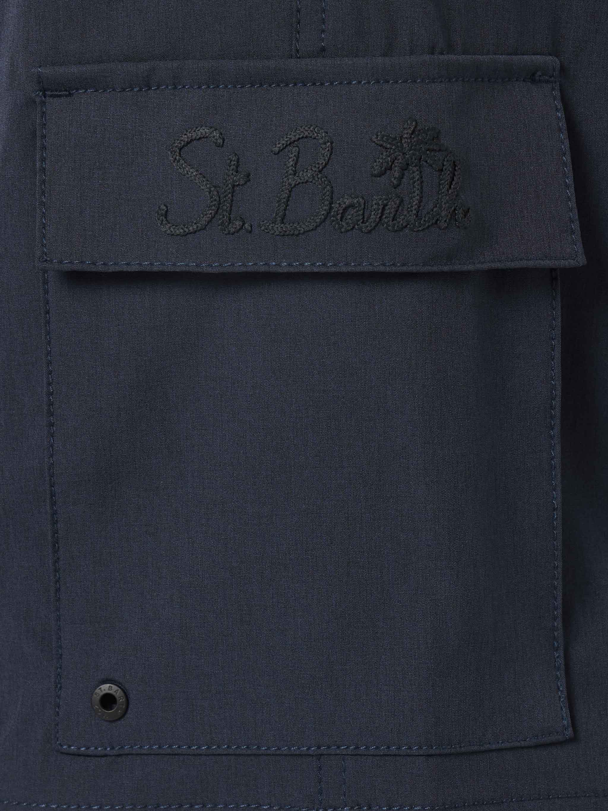 Costume mare elasticizzato Comfort in blue navy - Image 5