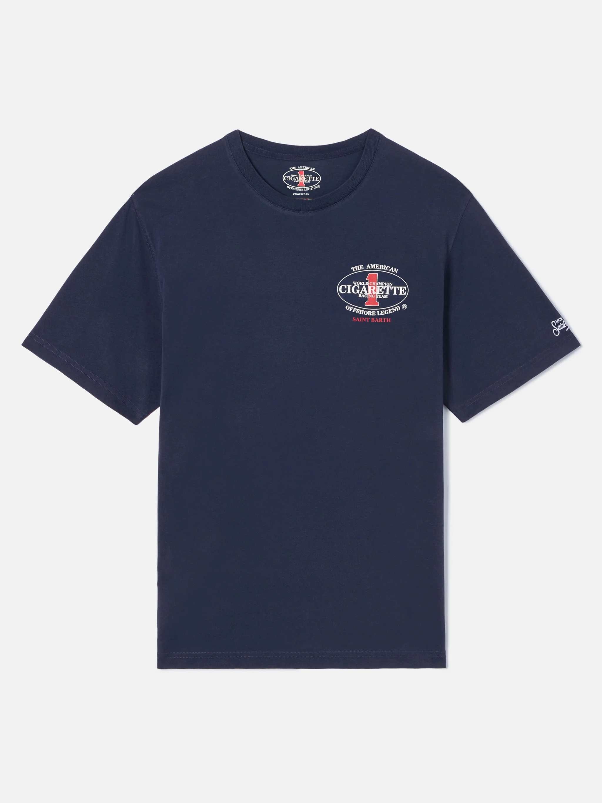 T-shirt Portland blu con stampa Cigarette Racing | Special Edition - Image 2