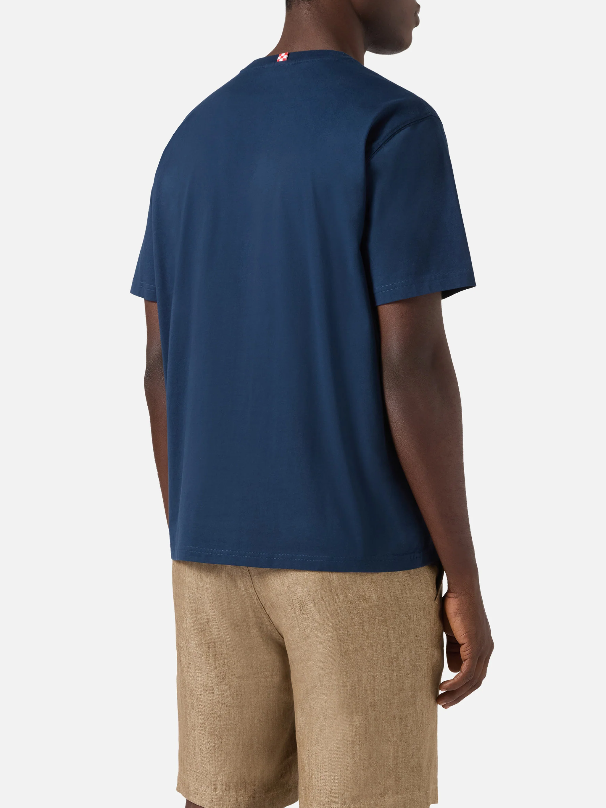 T-shirt Portofino blu con ricamo Grand Slam - Image 4