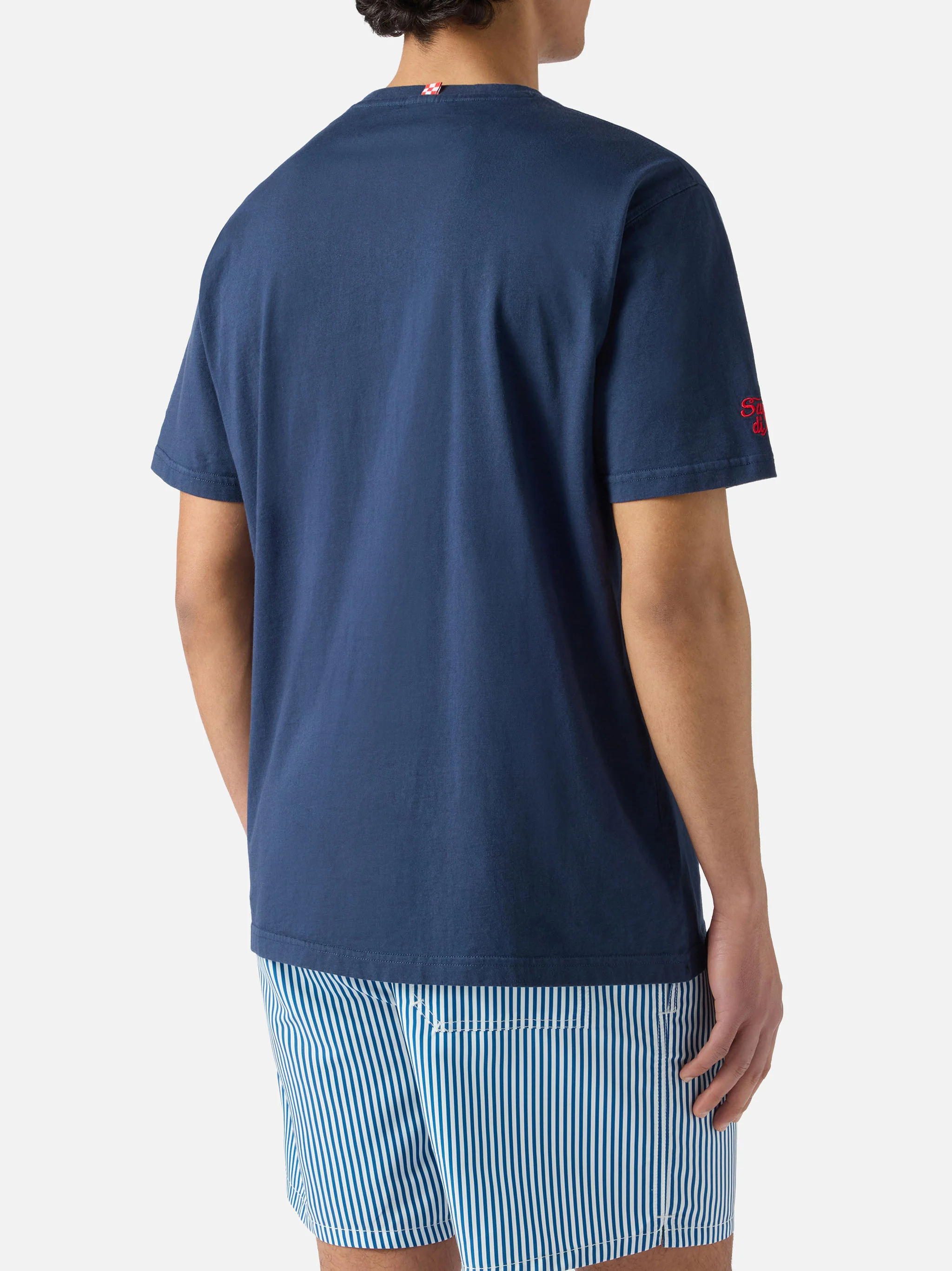 T-shirt Portofino blu con ricamo L'estate Sta Finendo - Image 4