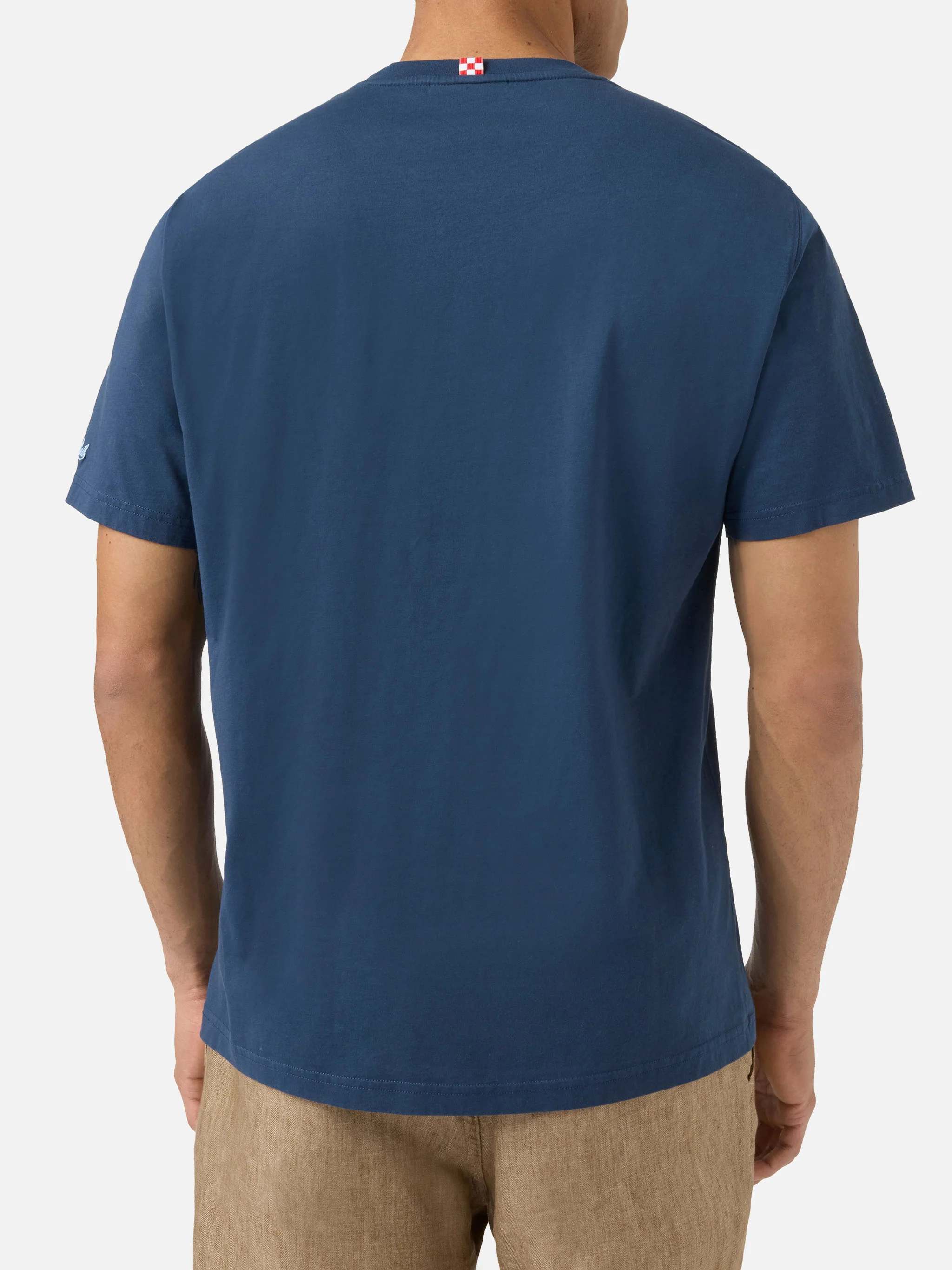 T-shirt Portofino blu con ricamo Tequila Social Club - Image 4
