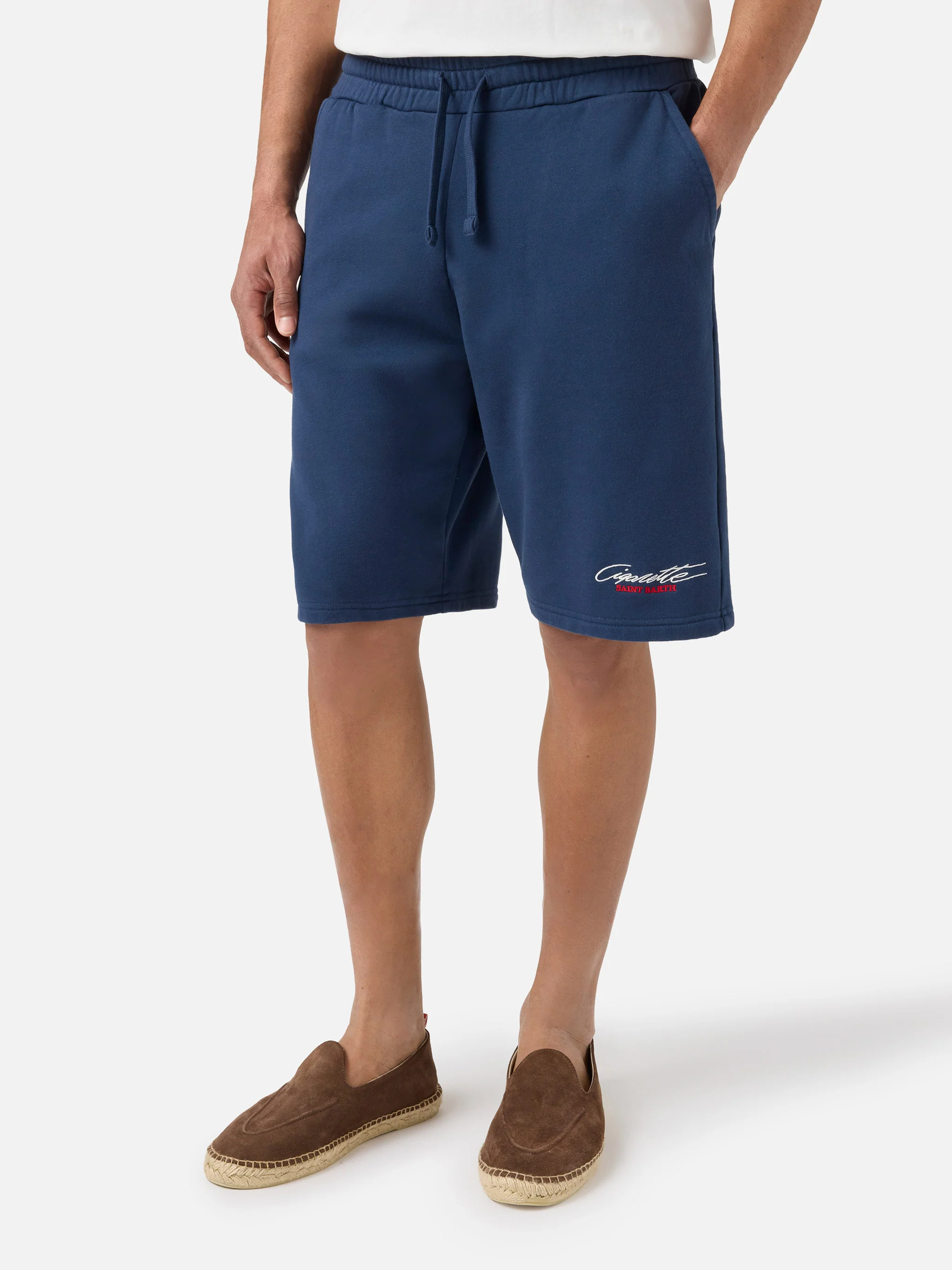 Bermuda Randle blu con ricamo Cigarette Racing | Special Edition