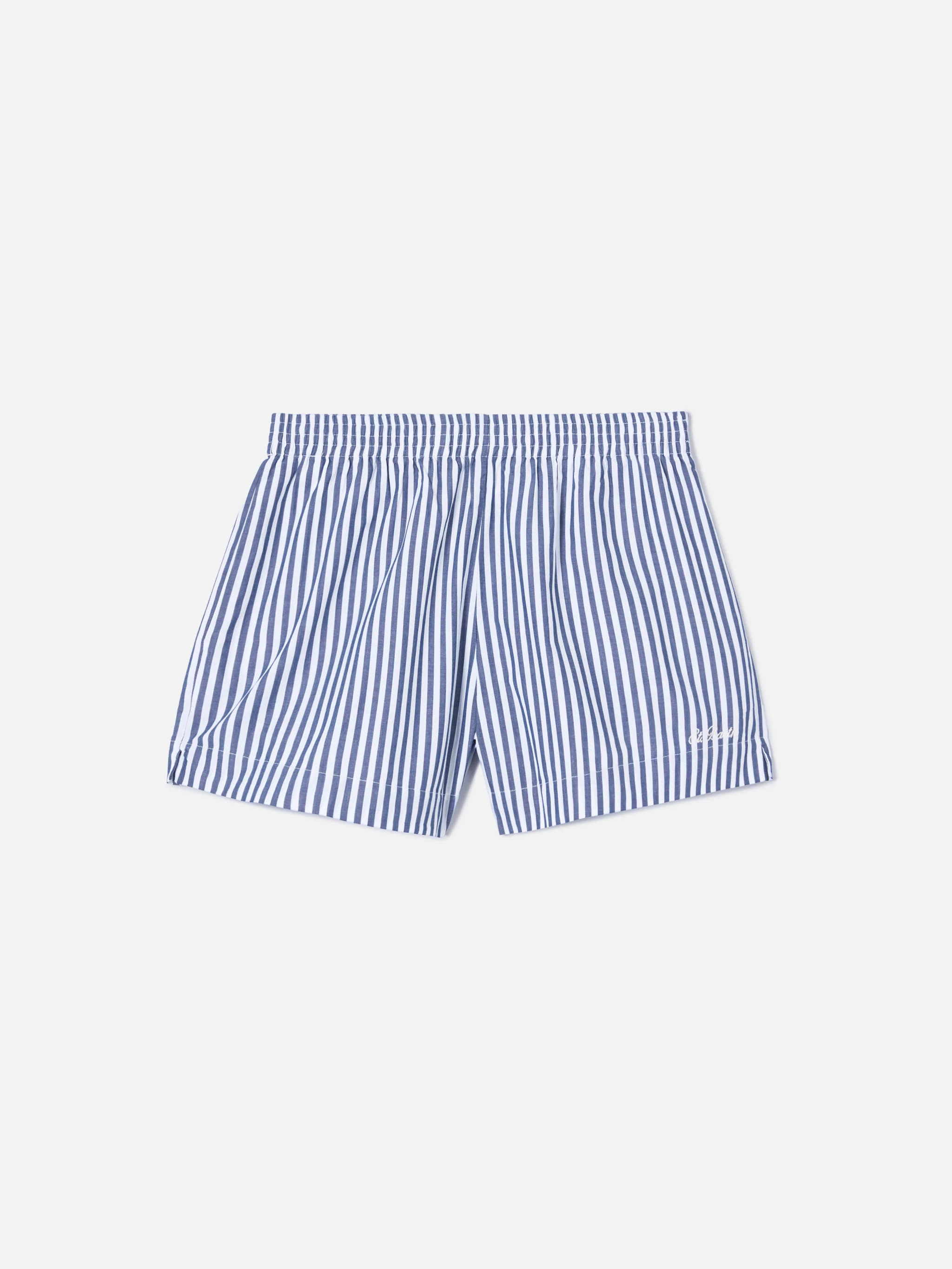 Shorts Meave in popeline a righe blu - Image 5