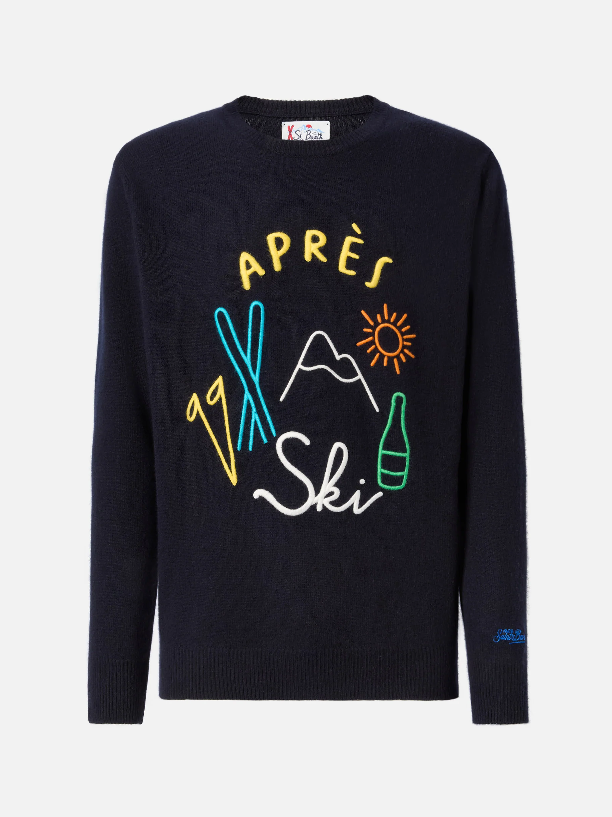 Maglione in  misto cashmere Heron con ricamo Apres Ski - Image 4