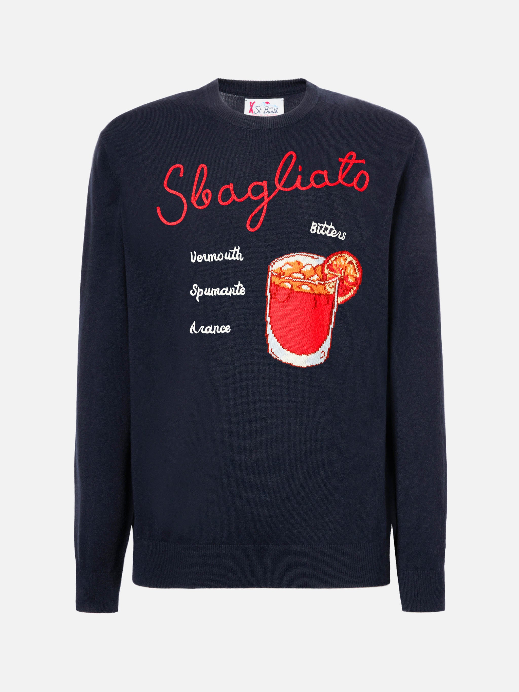 Maglione in  misto cashmere Heron con ricamo Sbagliato - Image 5