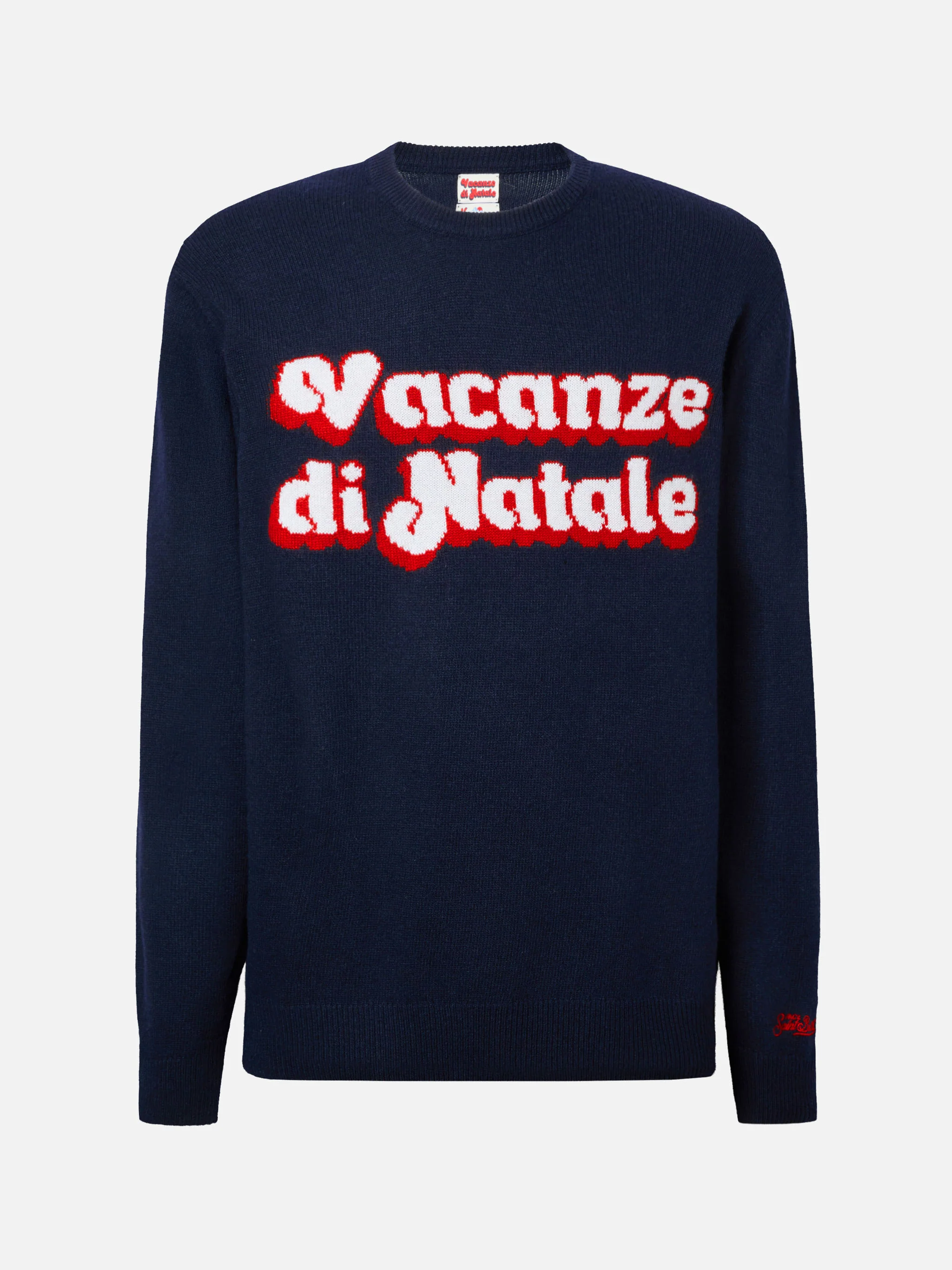 Girocollo blu Heron con jacquard Vacanze di Natale | VACANZE DI NATALE SPECIAL EDITION - Image 5