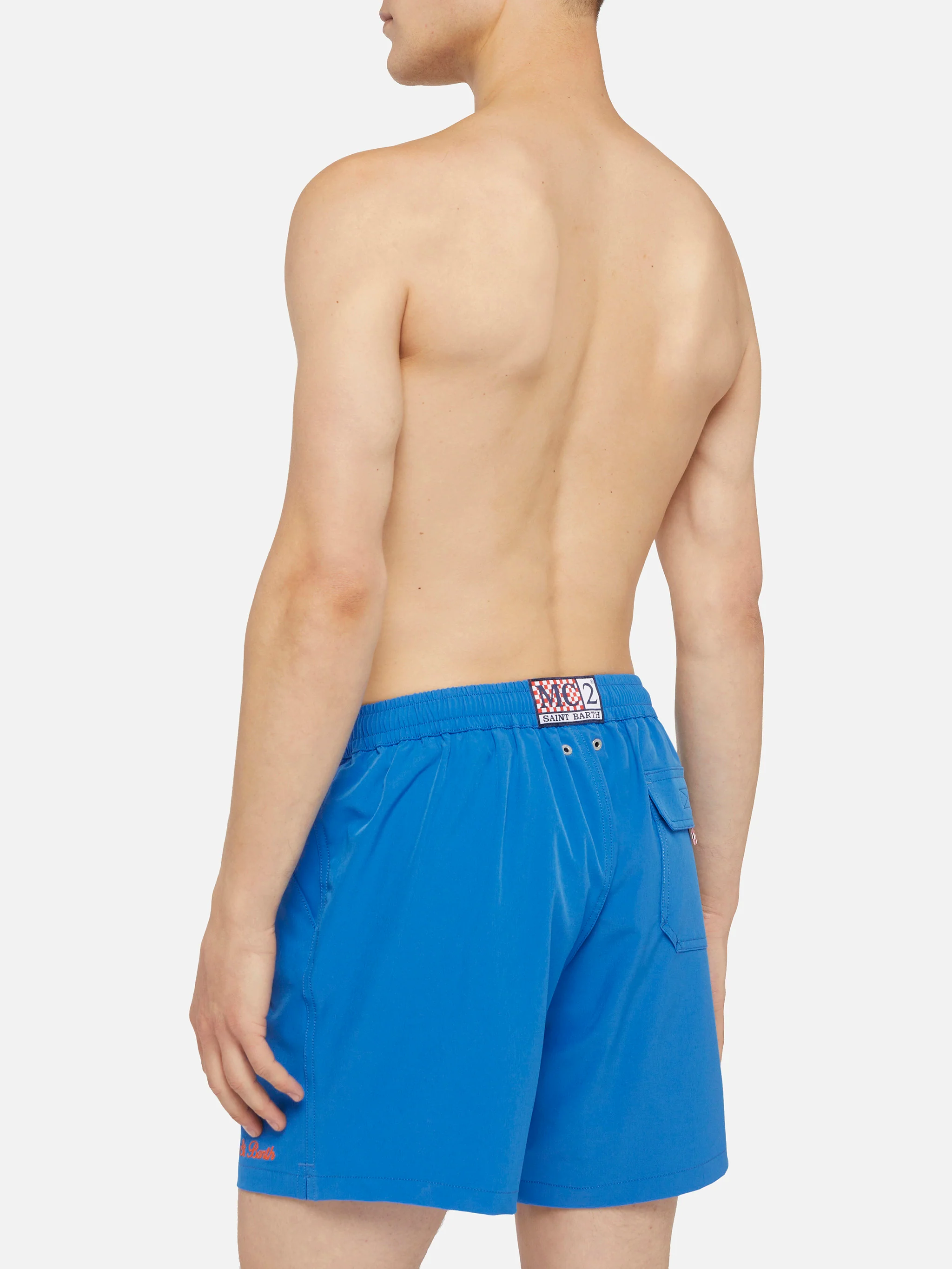 Costume mare Comfort bluette con ricamo St. Barth - Image 4