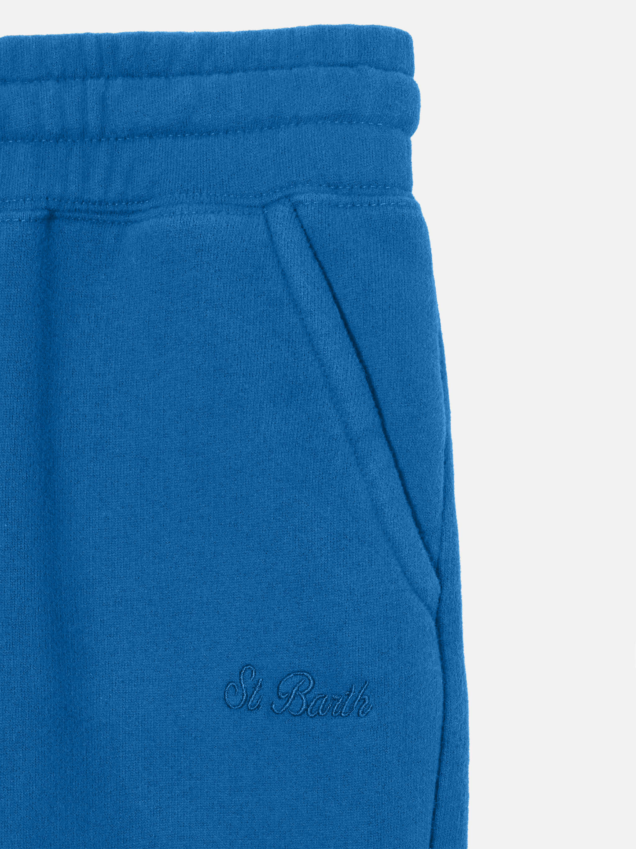 Pantaloni tuta Bolt Jr in felpa bluette - Image 3