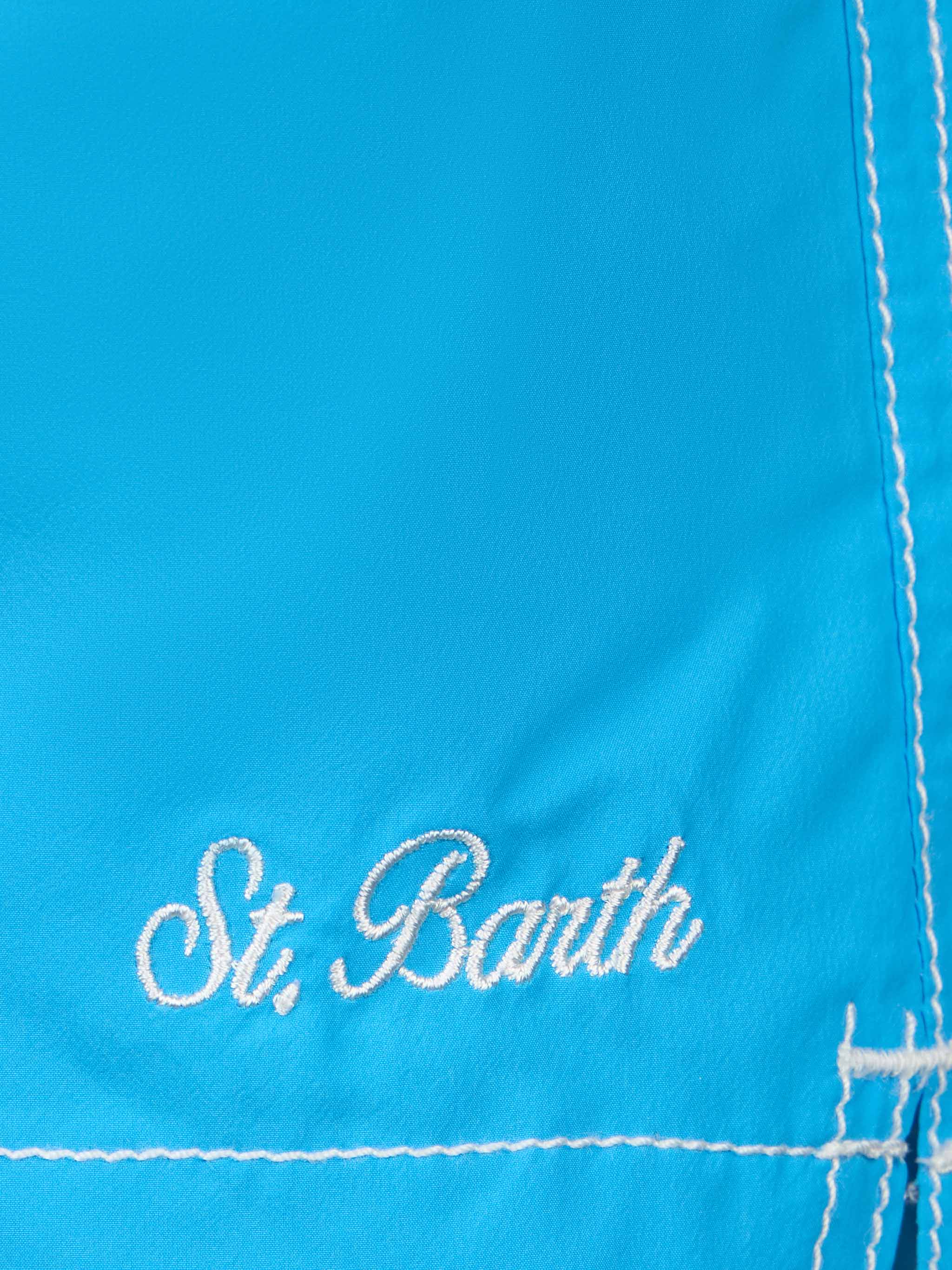 Costume da bagno da bambino di media lunghezza blu acqua Patmos Jr - Image 3