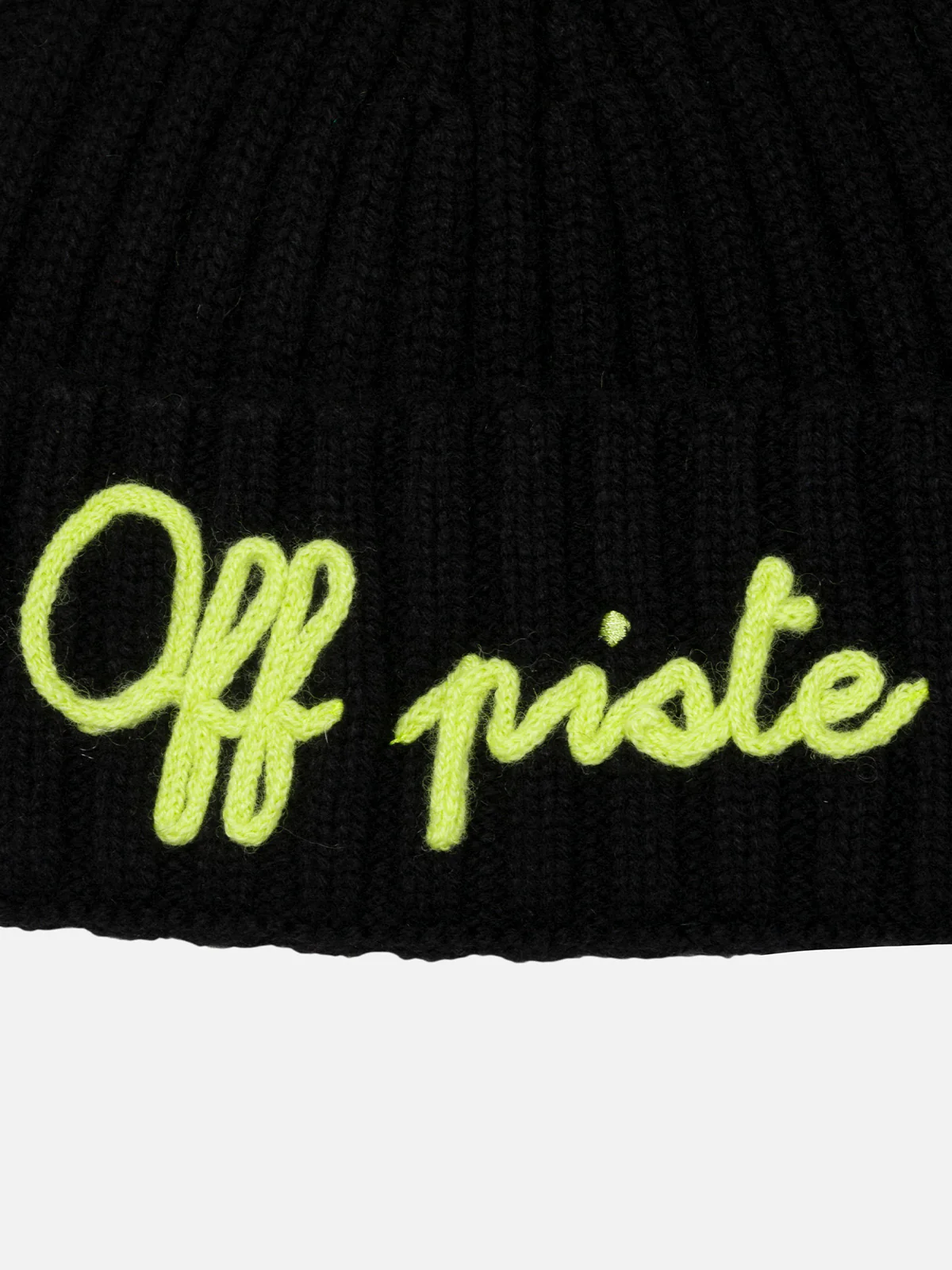 Cappello blu da bambino Wengen con pompon e ricamo Off Piste - Image 3