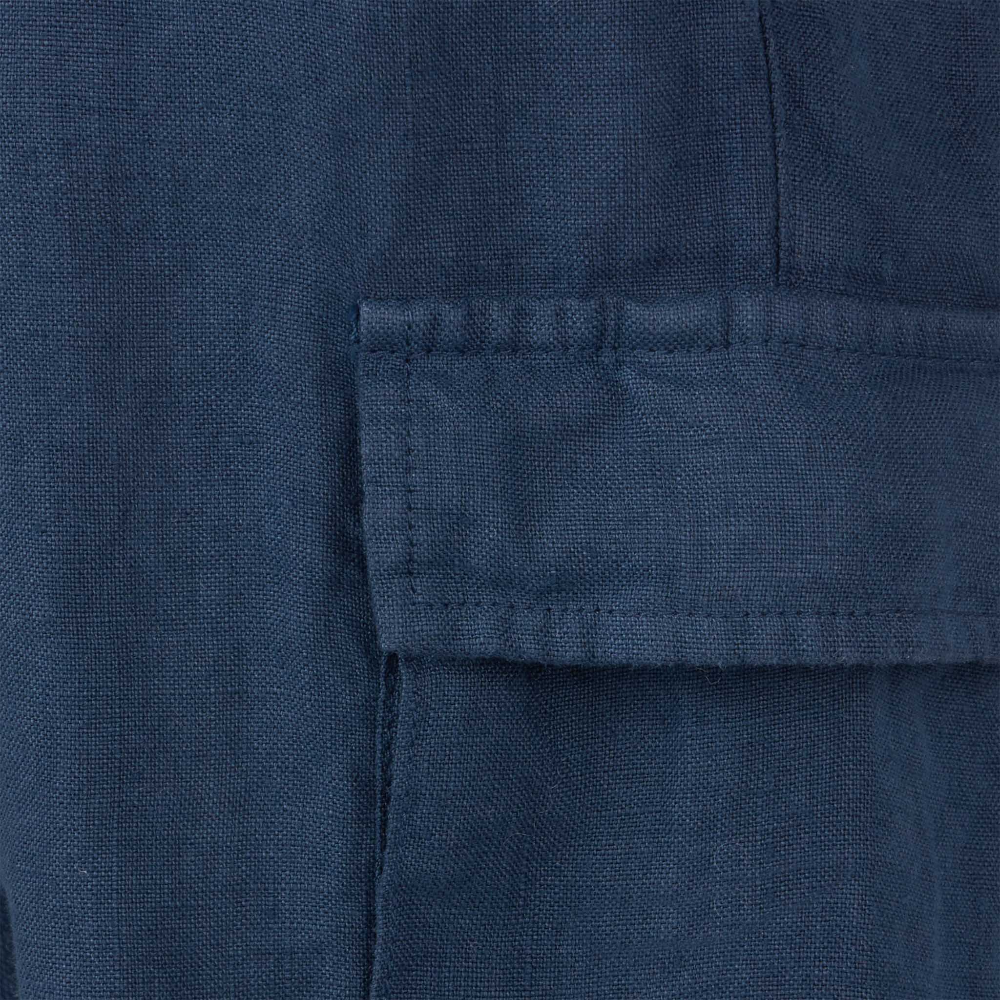 Bermuda da bambino in lino blu navy - Image 3