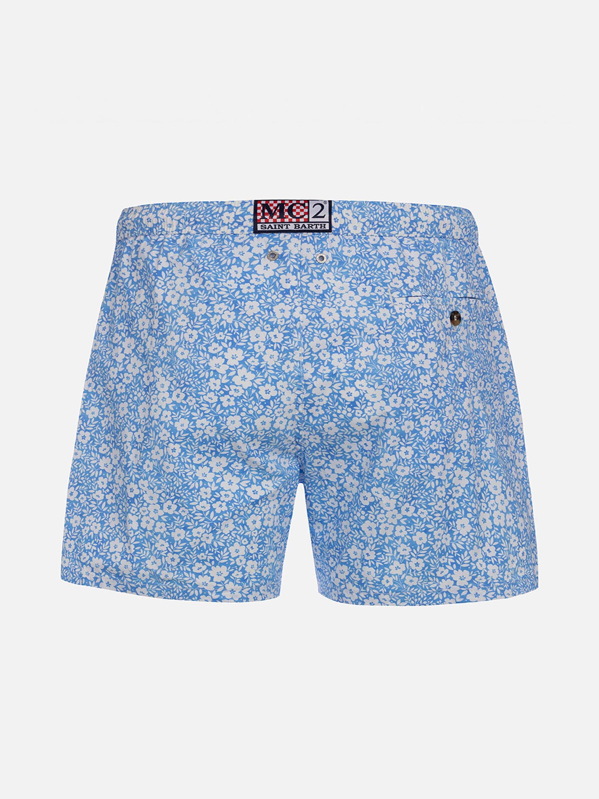 Costume classico elasticizzato Comfort Light Jr con stampa floreale - Image 2