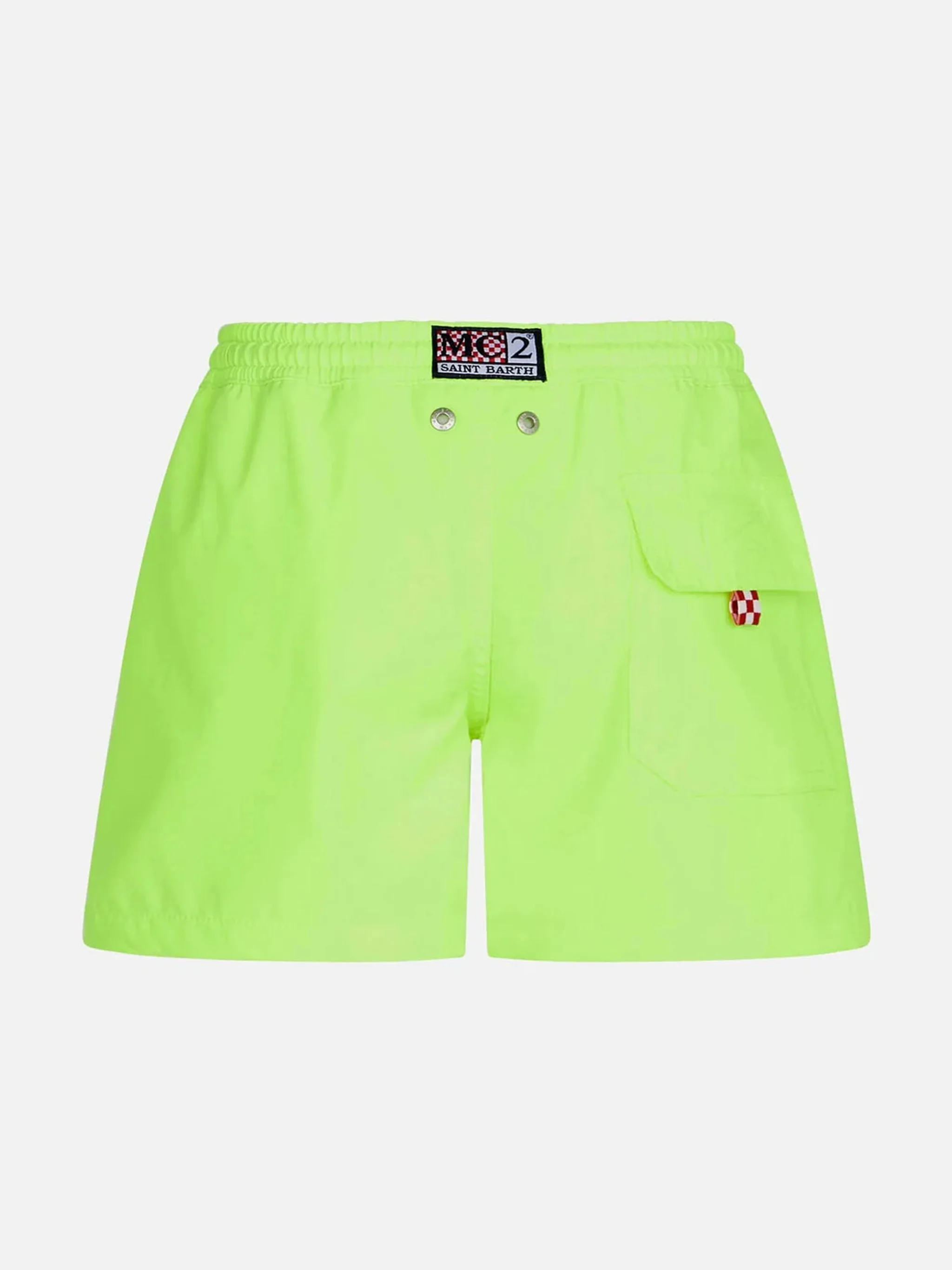 Costume da bagno da bambino comfort giallo fluo - Image 2