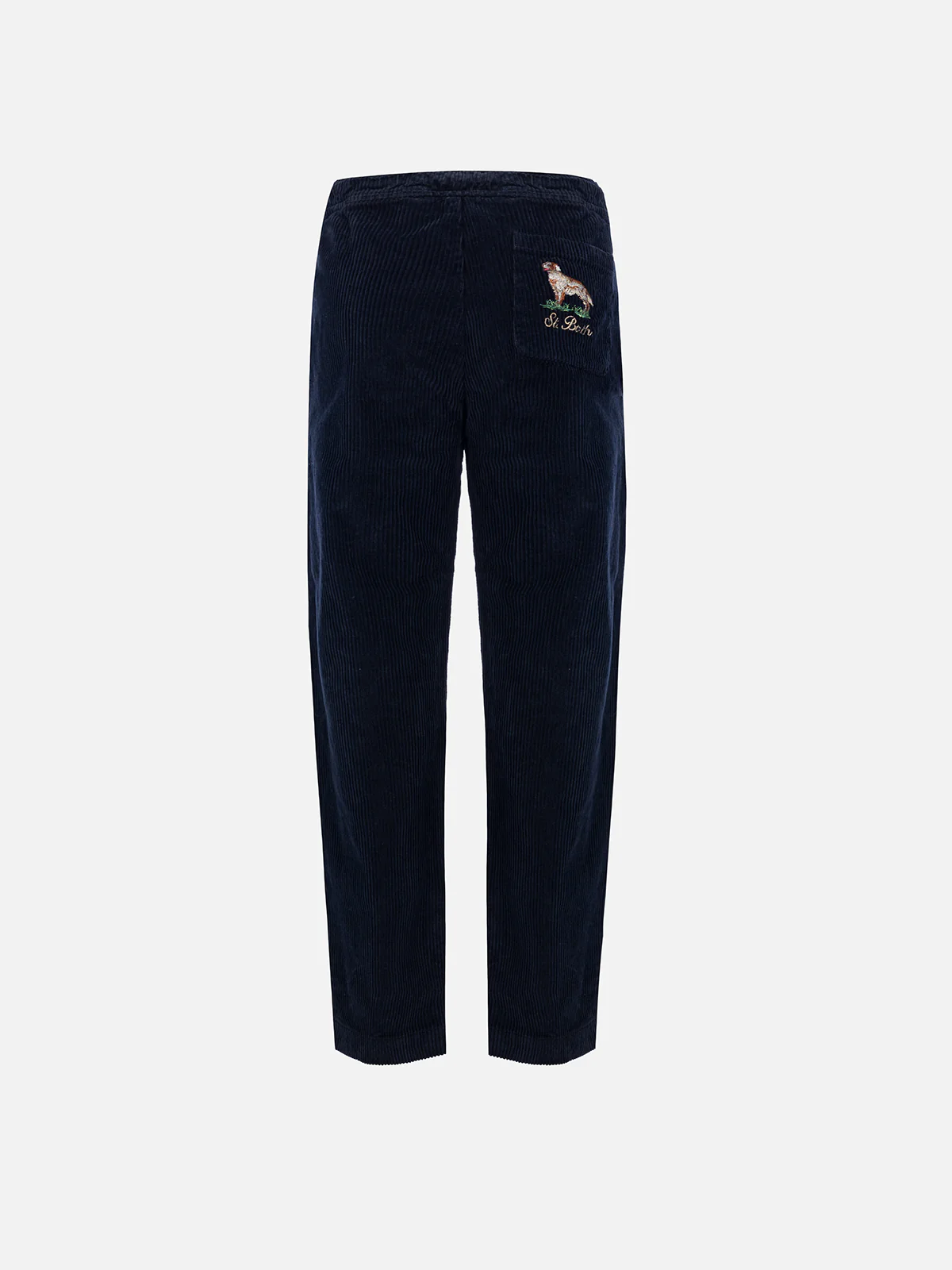 Pantaloni in velluto a coste da bambino Kilkenny con ricamo di cane country - Image 2