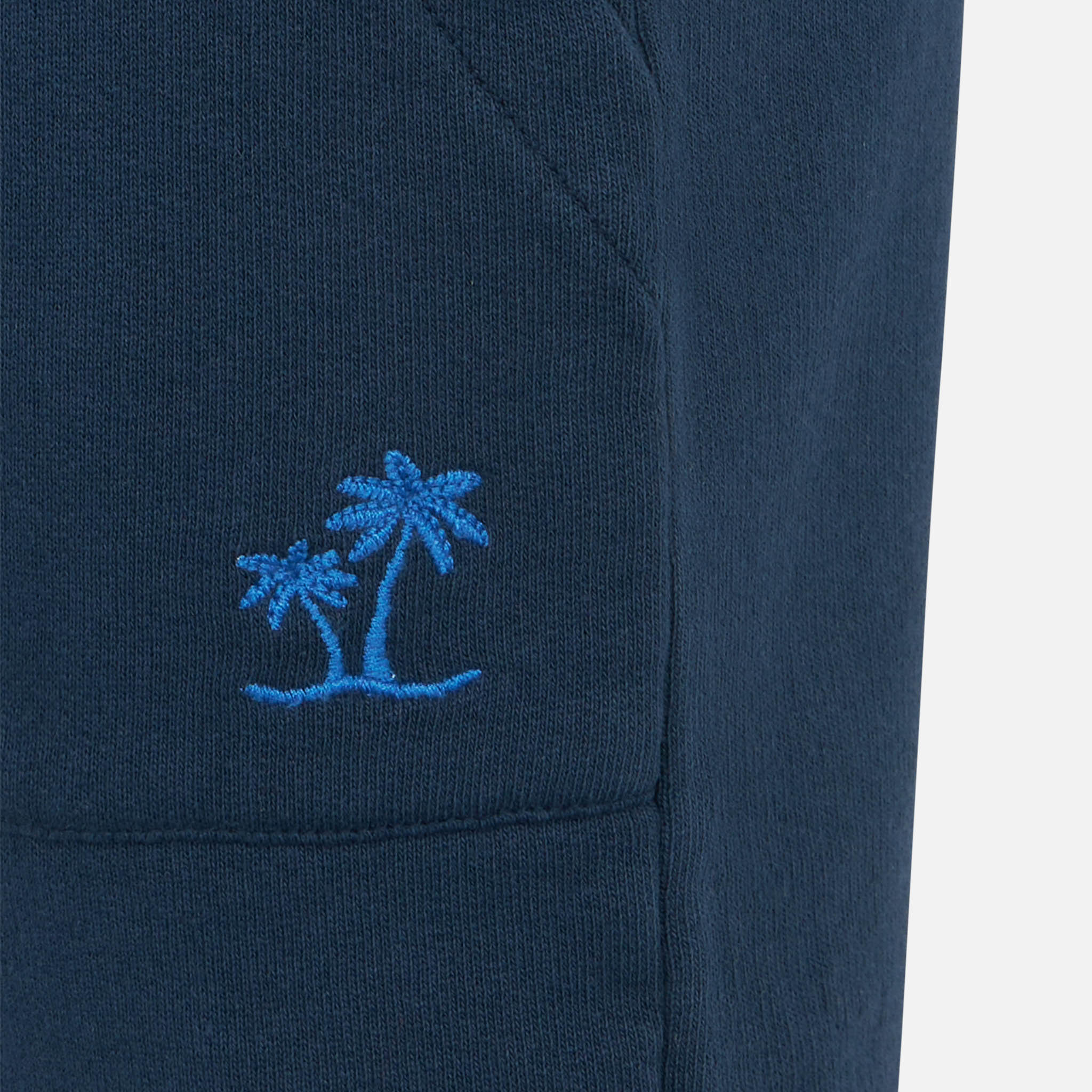 Bermuda da bambino in cotone blu navy - Image 3