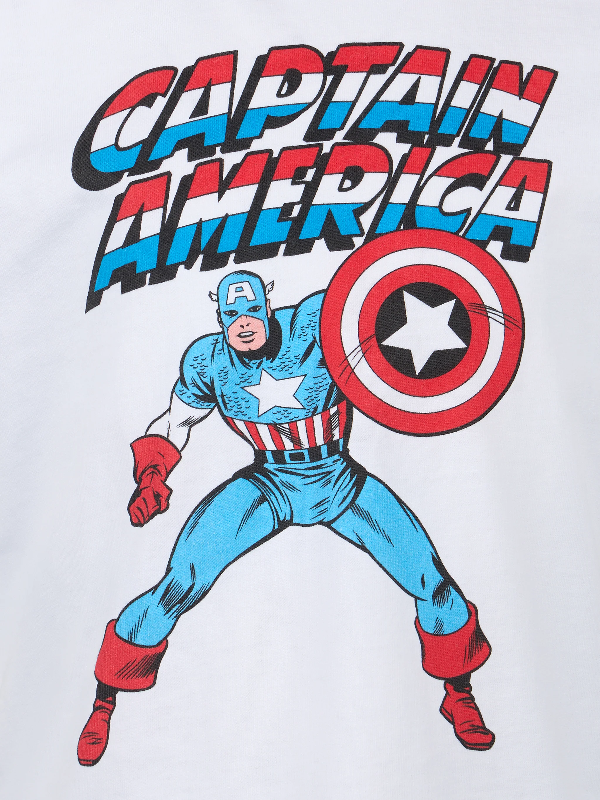 T-shirt da bambino in cotone con stampa Capitan America | EDIZIONE SPECIALE MARVEL - Image 3