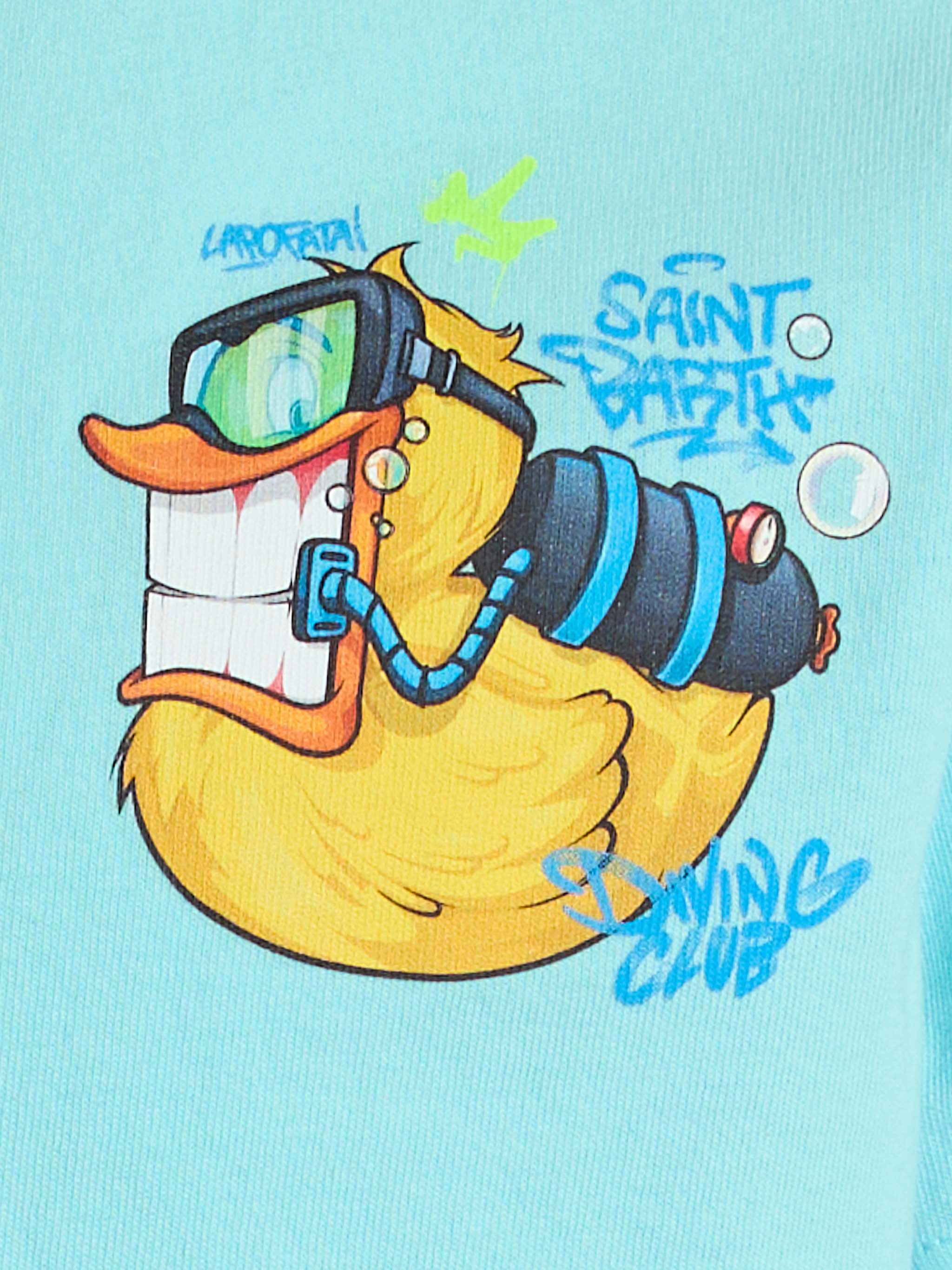T-shirt da bambino in cotone con stampa paperelle criptopuppets | EDIZIONE SPECIALE CRYPTOPUPPETS - Image 2