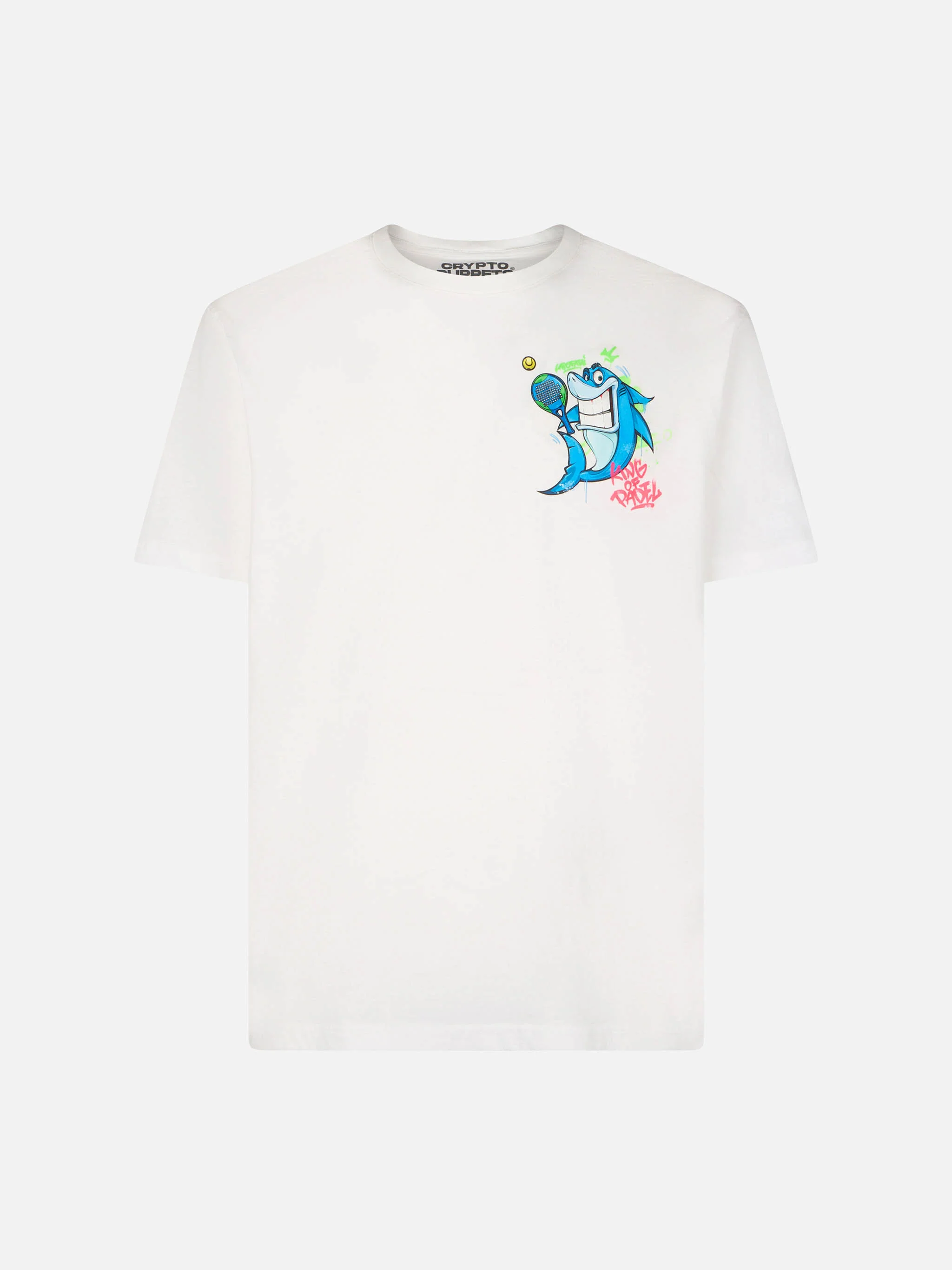 T-shirt da bambino in cotone con stampa squali criptopuppets | EDIZIONE SPECIALE CRYPTOPUPPETS - Image 2