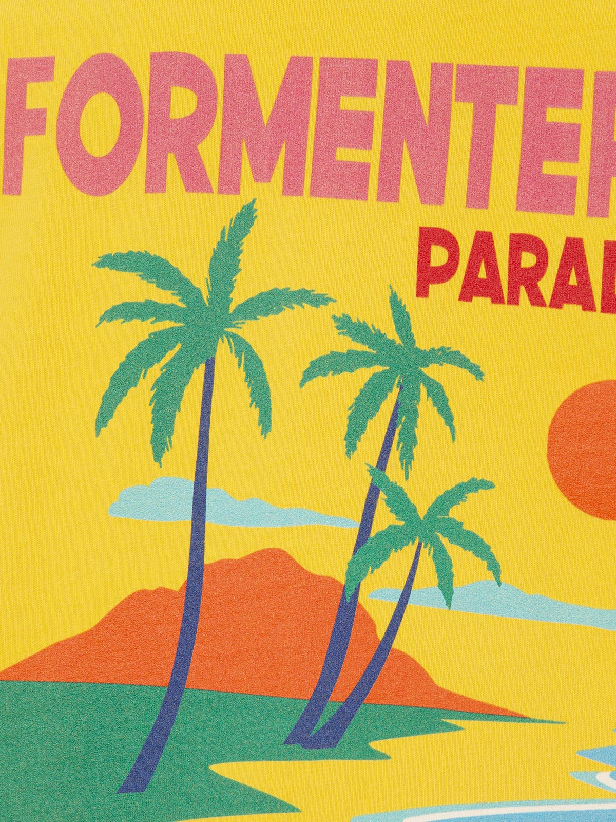 T-shirt da bambino in cotone con stampa di cartoline di Formentera - Image 3