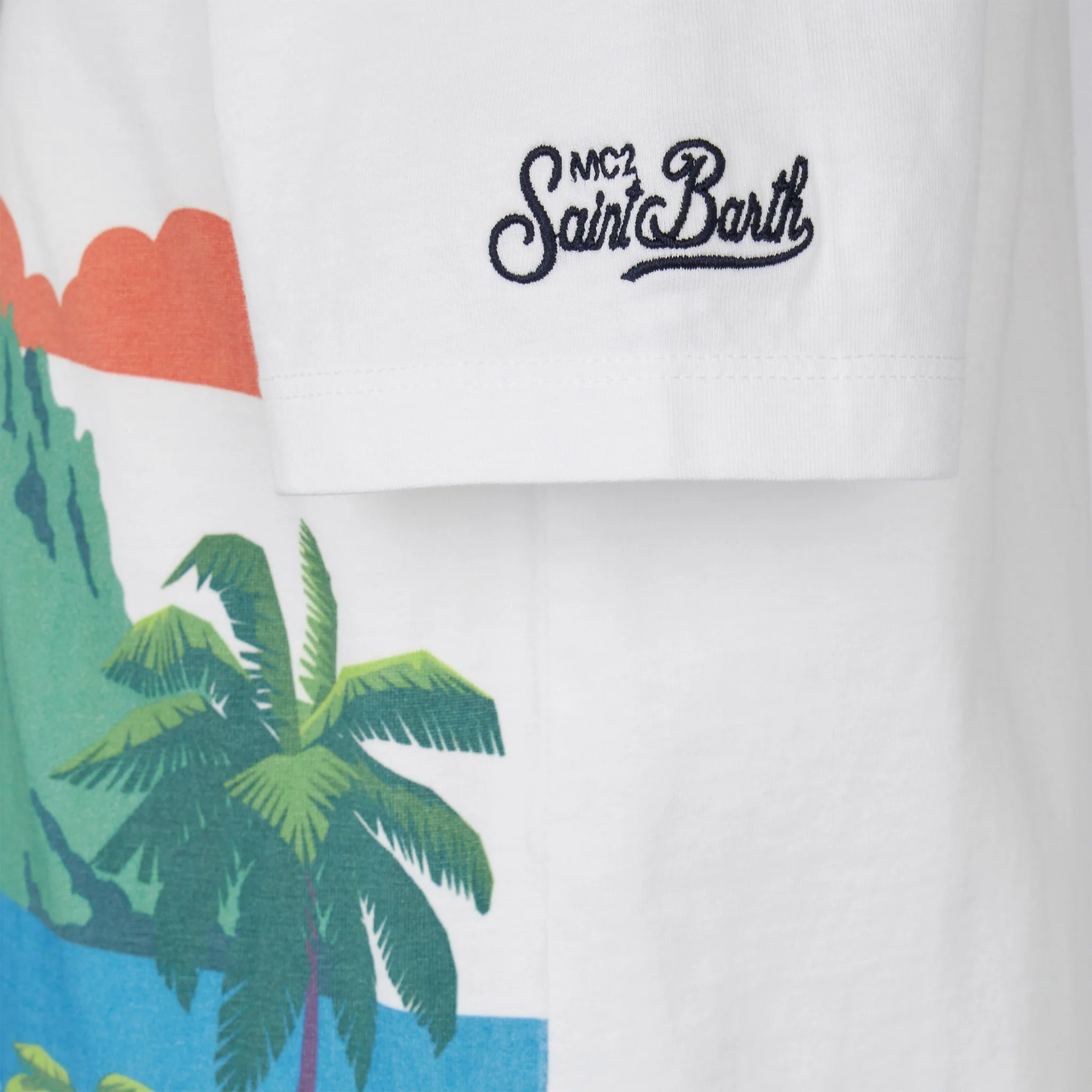 T-shirt da bambino in cotone con stampa cartoline Ibiza - Image 3