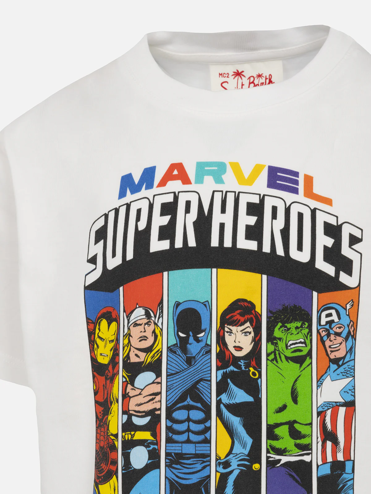 T-shirt da bambino in cotone con stampa dei super eroi Marvel | EDIZIONE SPECIALE MARVEL - Image 2