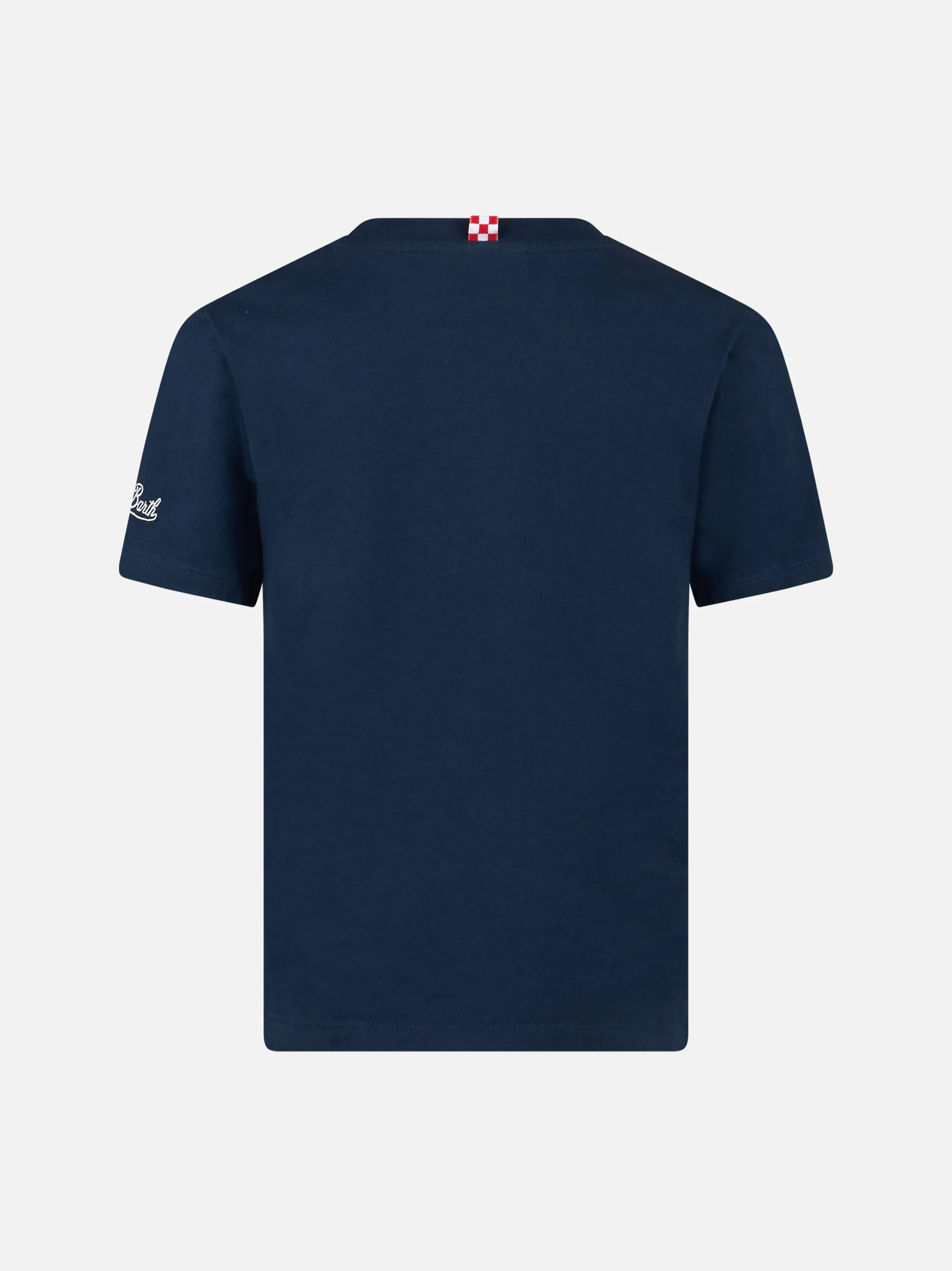 T-shirt da bambino in cotone con stampa dei Puffi e ricamo St. Barth Surfer | I PUFFI EDIZIONE SPECIALE - Image 3