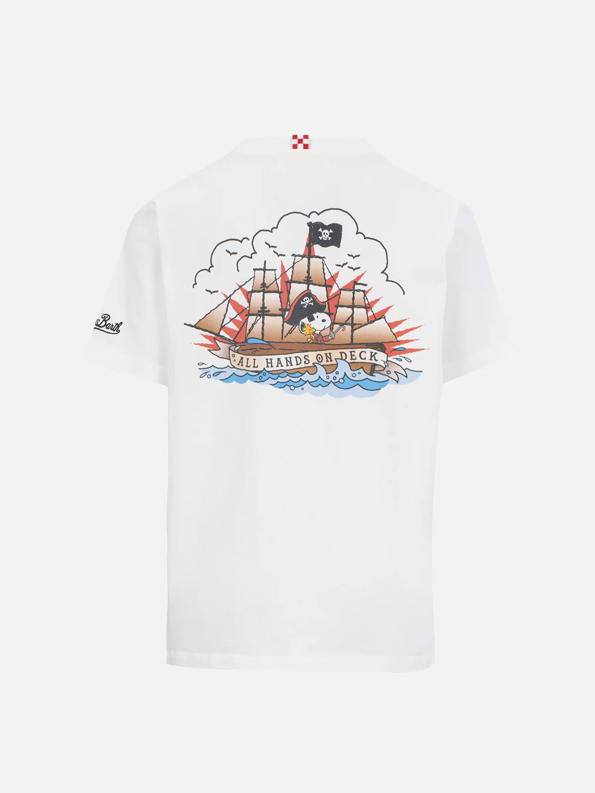 T-shirt da bambino in cotone con stampa Snoopy e ricamo St. Barth Pirate | EDIZIONE SPECIALE SNOOPY PEANUTS - Image 2
