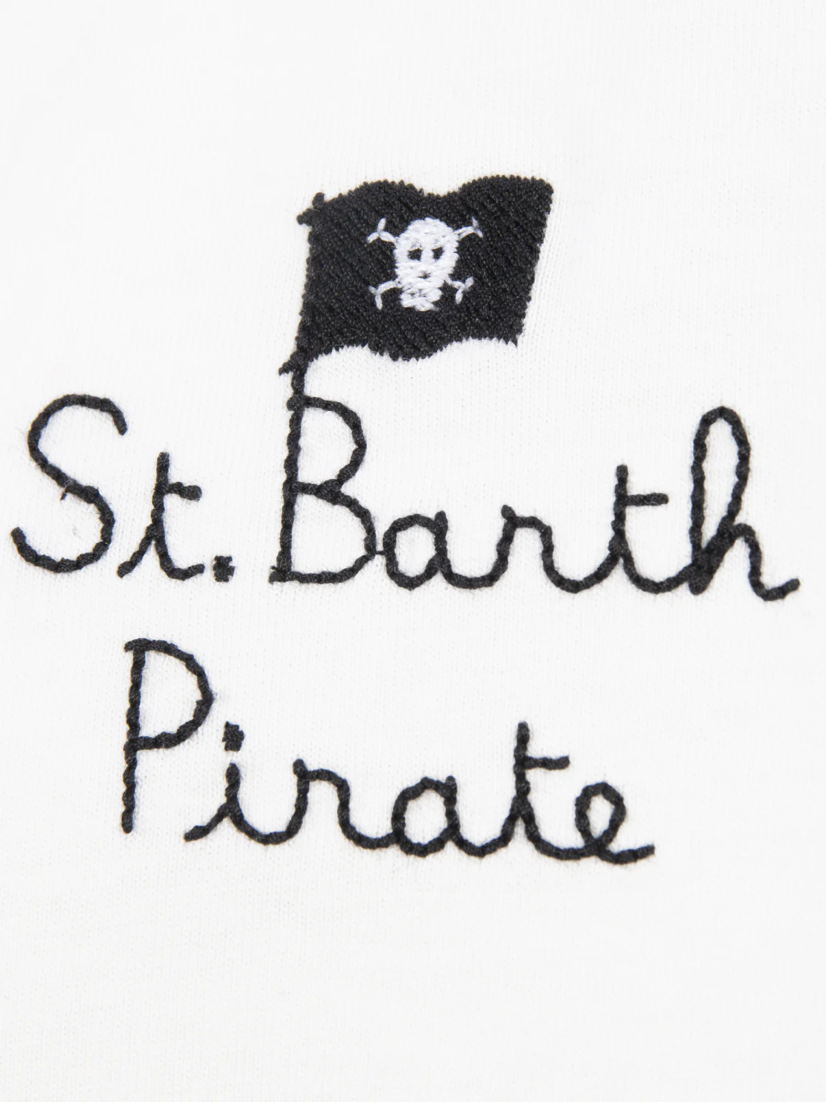 T-shirt da bambino in cotone con stampa Snoopy e ricamo St. Barth Pirate | EDIZIONE SPECIALE SNOOPY PEANUTS - Image 3