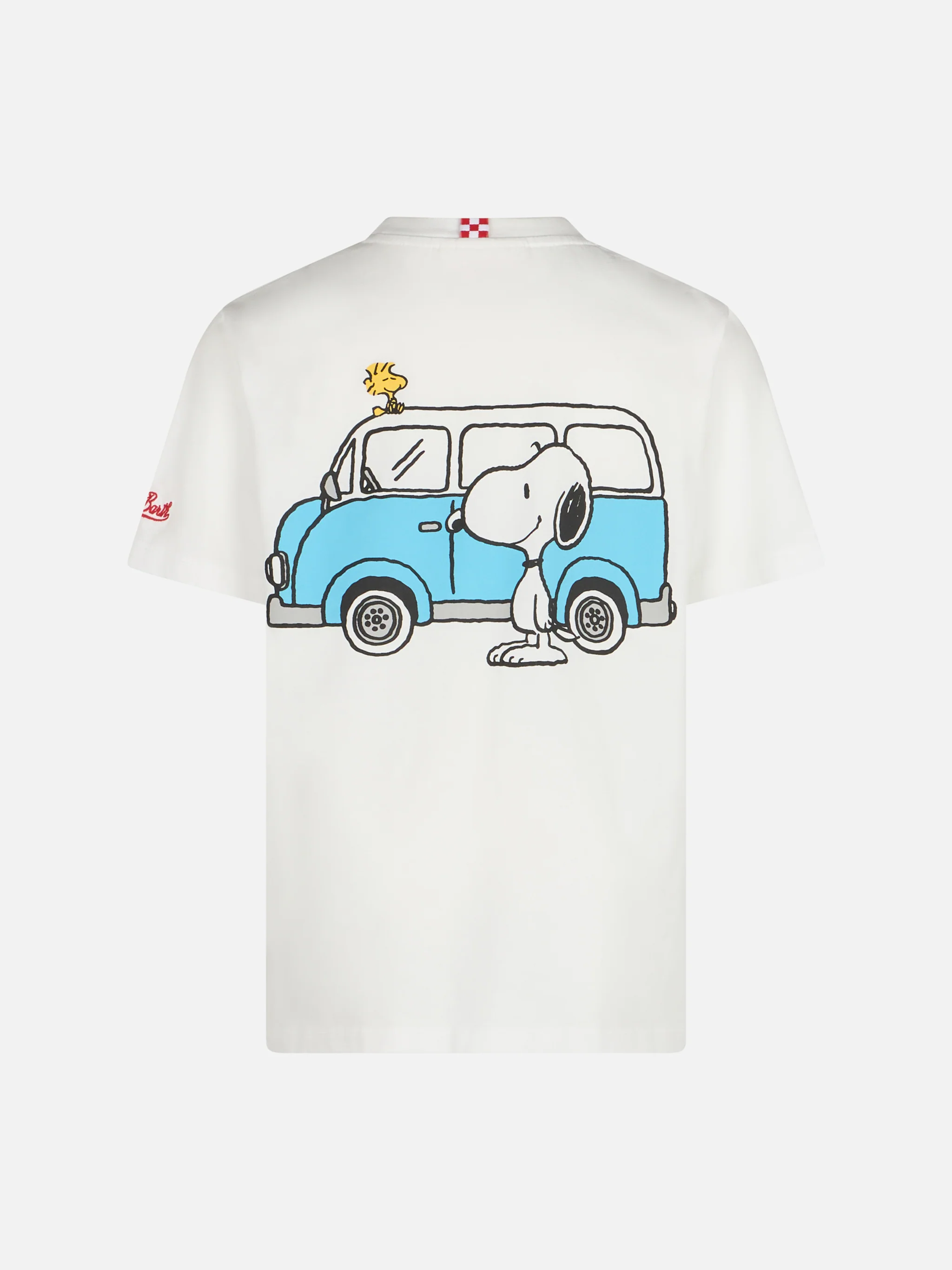 T-shirt da bambino in cotone con stampa Snoopy e ricamo St. Barth Traveller | EDIZIONE SPECIALE SNOOPY PEANUTS - Image 2