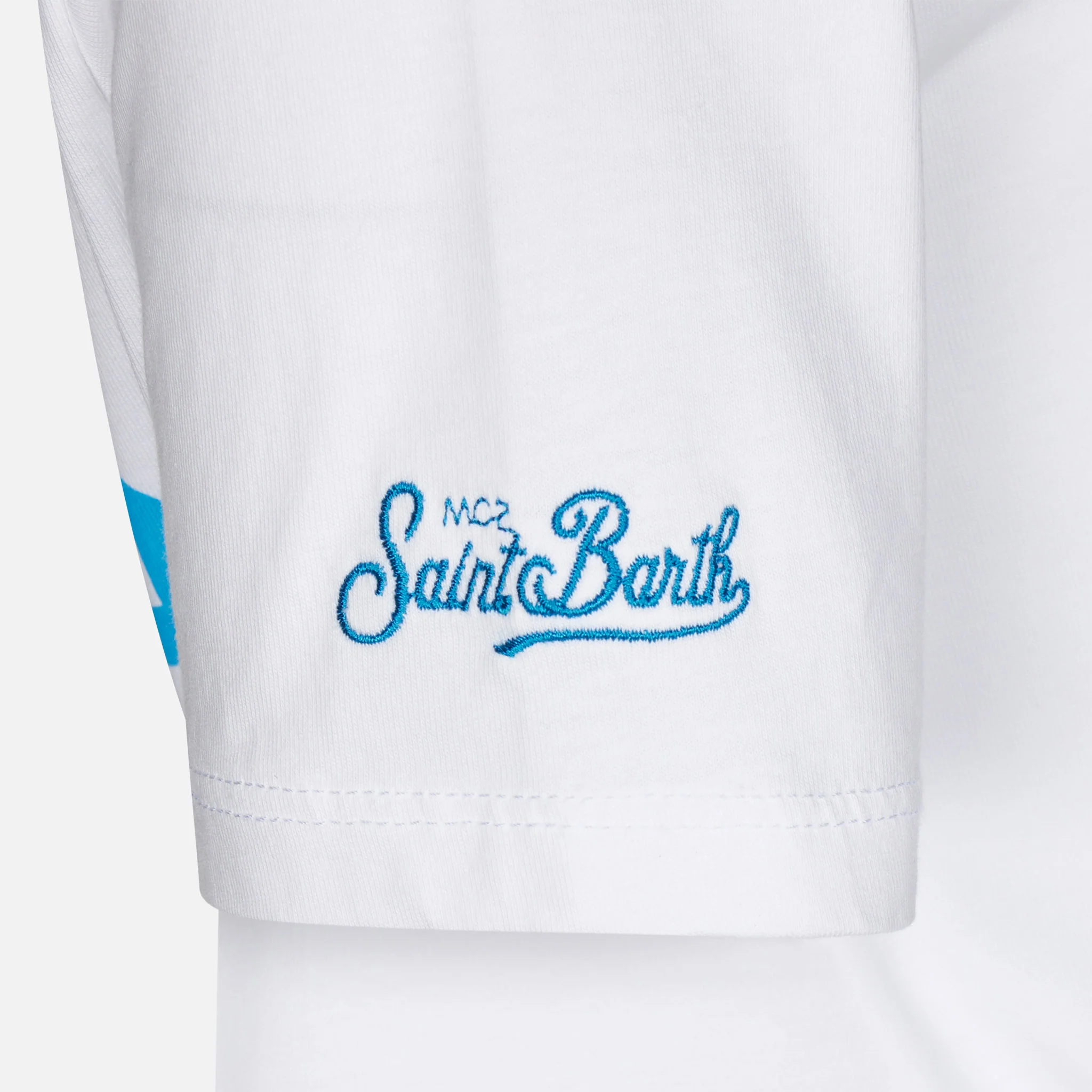 T-shirt da bambino in cotone con stampa St. Barth Padel Club - Image 2