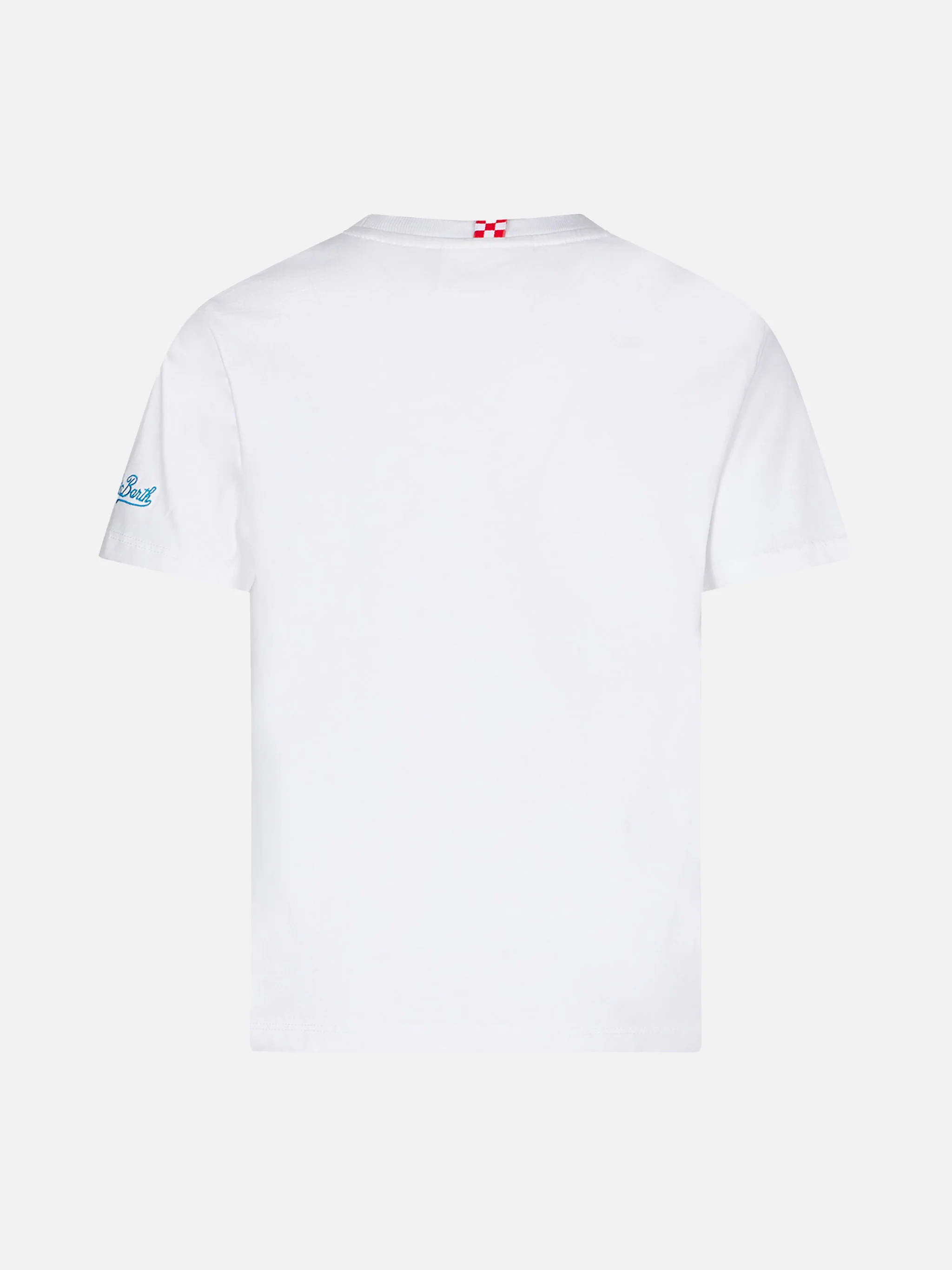 T-shirt da bambino in cotone con stampa St. Barth Padel Club - Image 3
