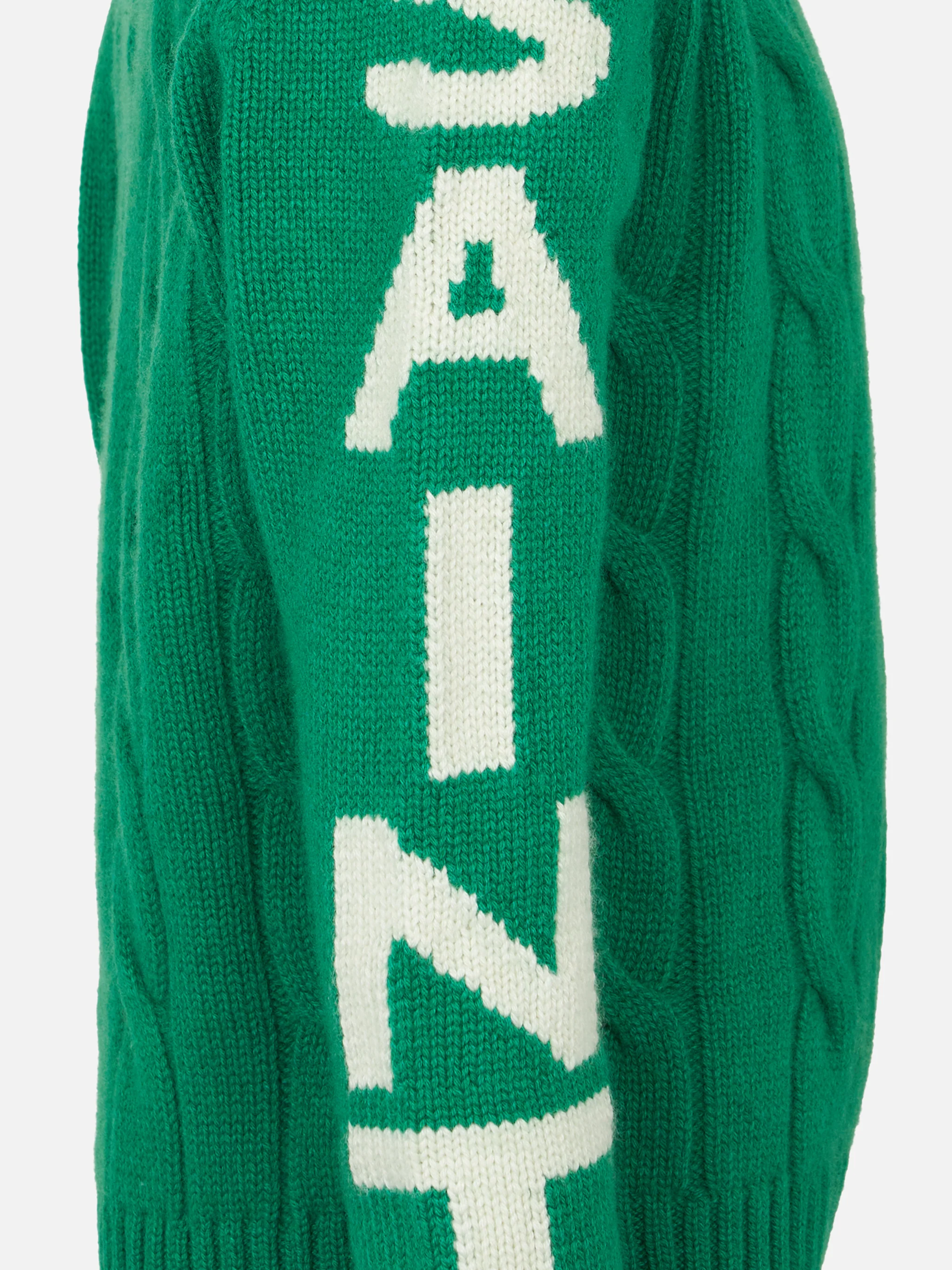 Maglione girocollo intrecciato da bambino con stampa Saint Barth - Image 3
