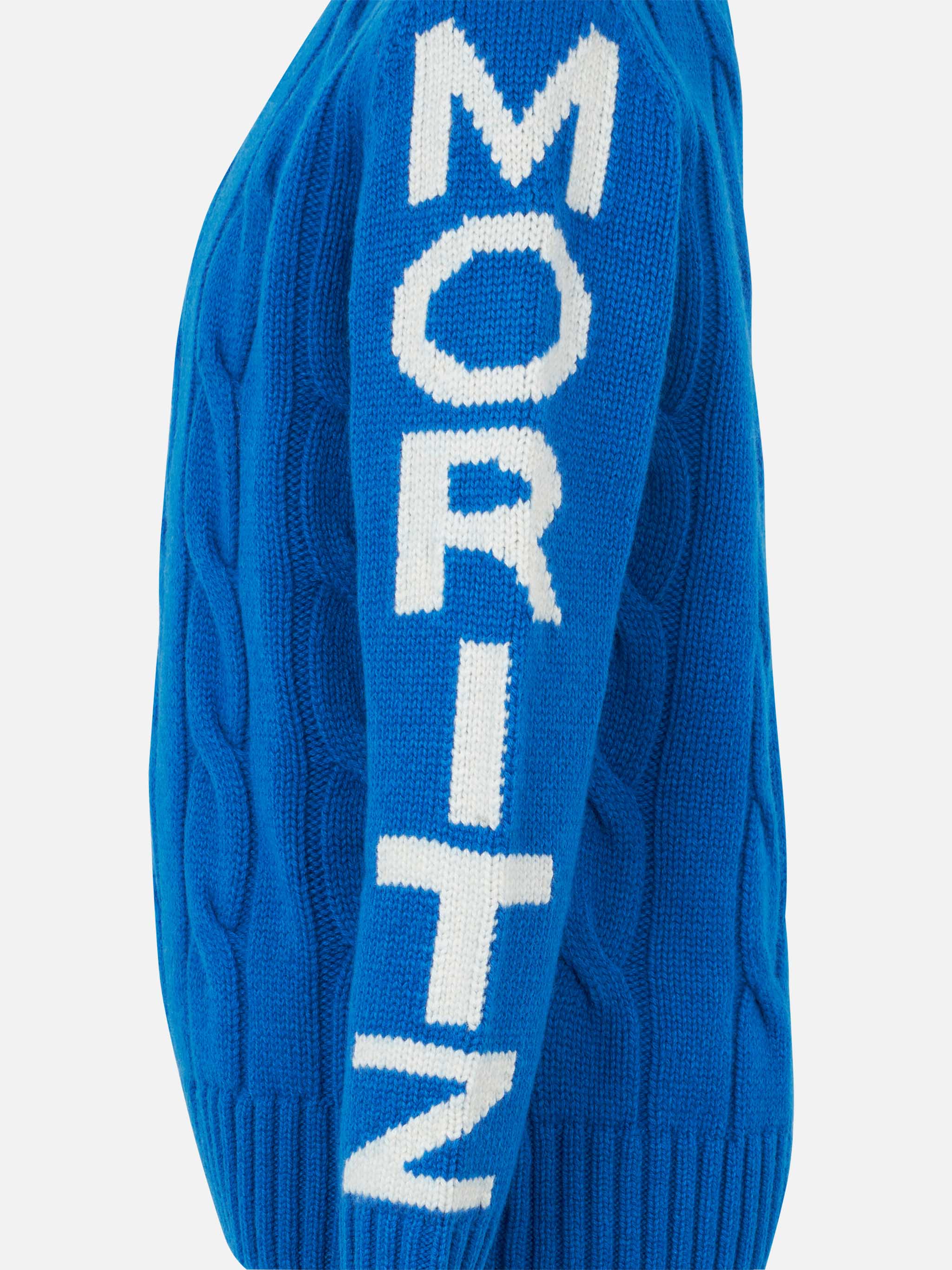 Maglione girocollo intrecciato da bambino con stampa Saint Moritz - Image 4