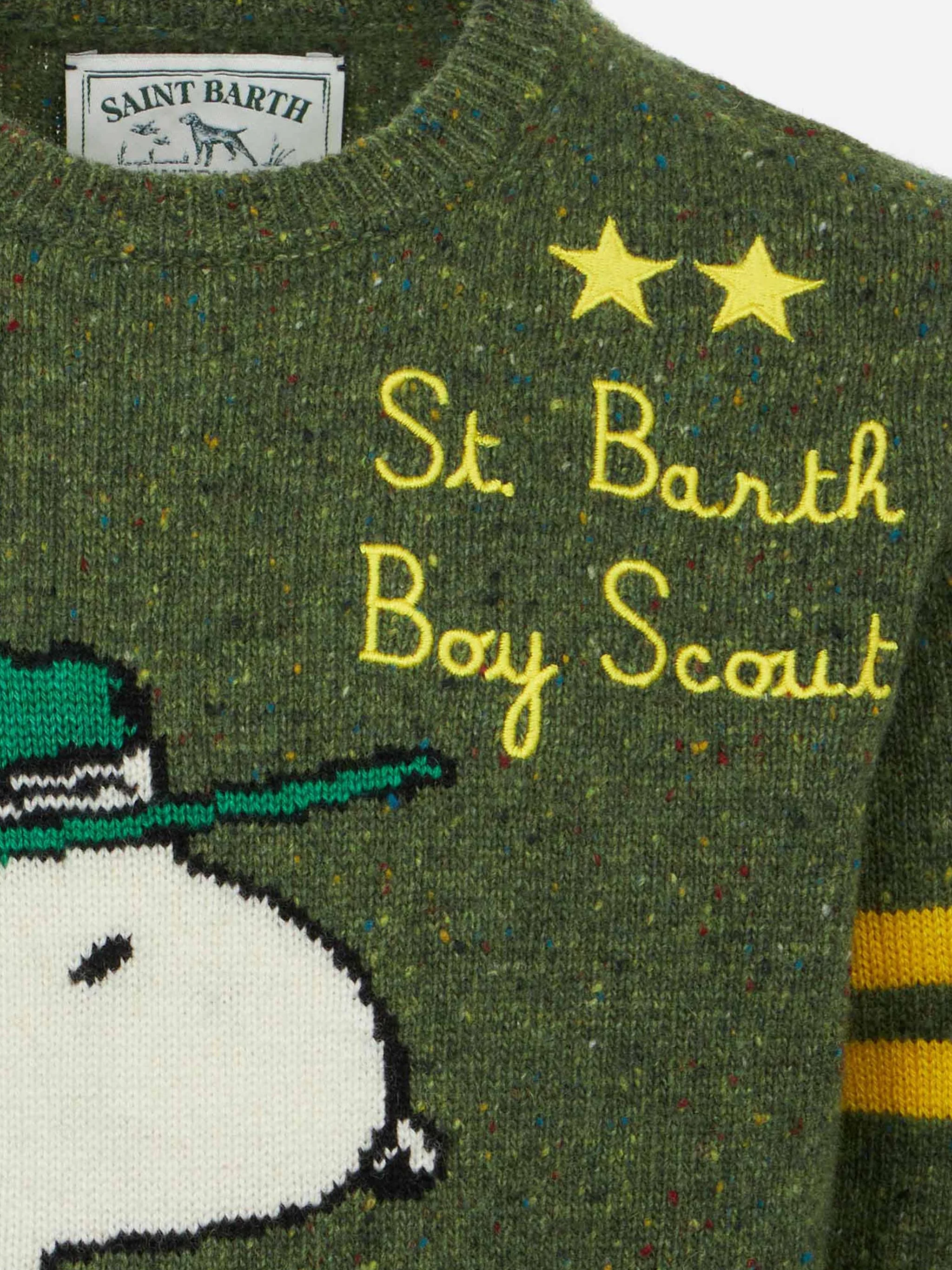 Maglione donegal girocollo da bambino con stampa jacquard Snoopy | SNOOPY - EDIZIONE SPECIALE PEANUTS™ - Image 2