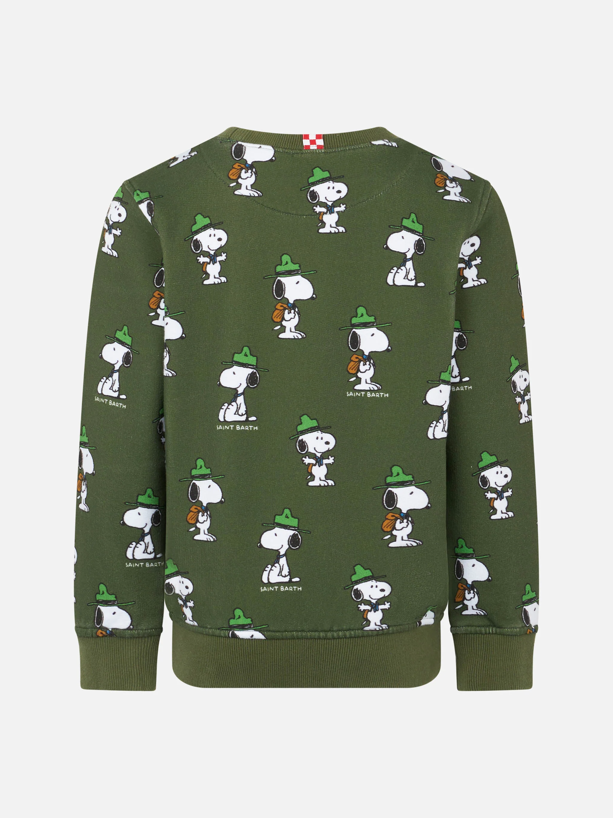 Felpa da bambino girocollo verde con stampa Snoopy | EDIZIONE SPECIALE SNOOPY PEANUTS™ - Image 3