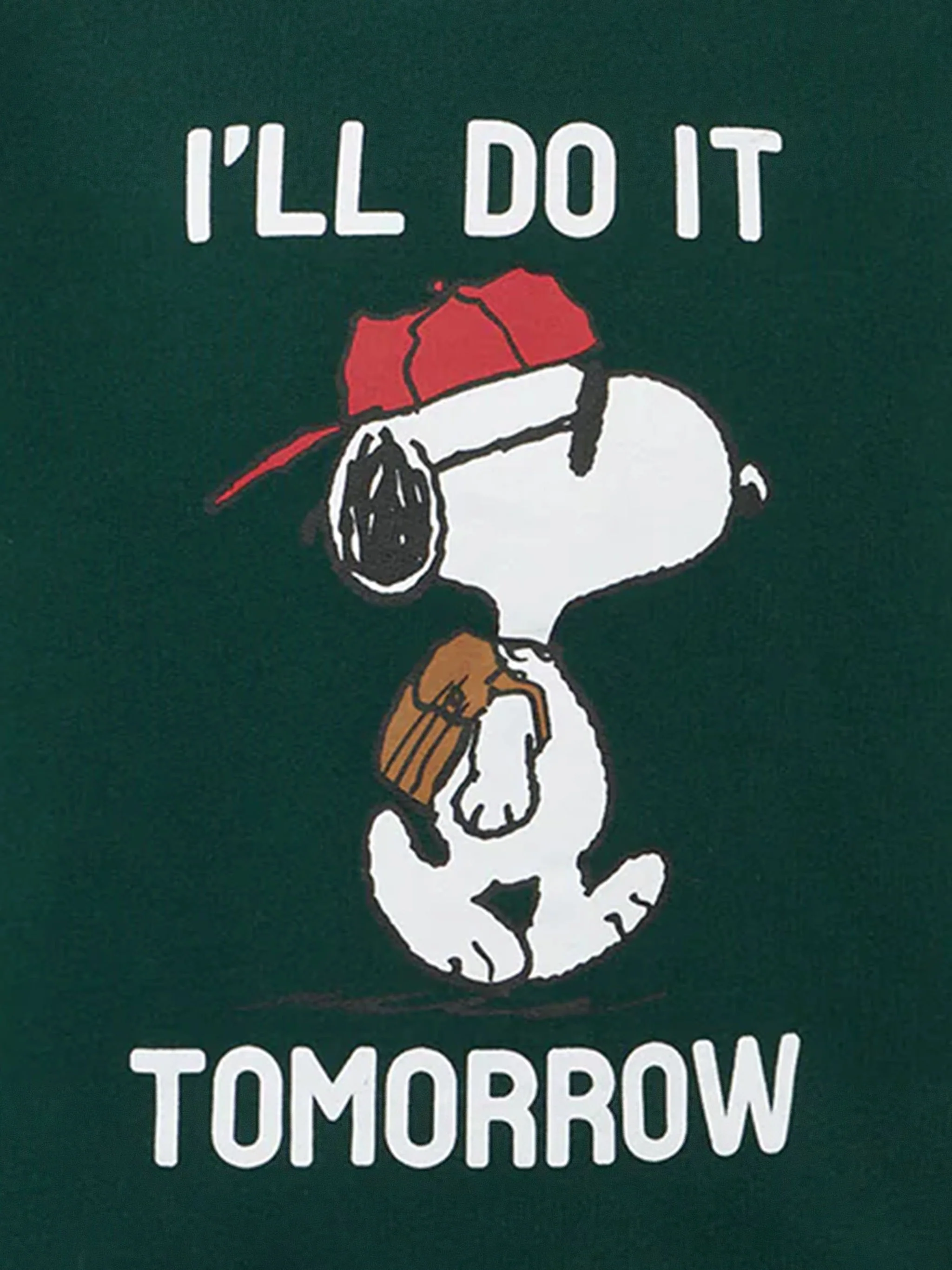 Felpa verde girocollo da bambino con stampa Snoopy | EDIZIONE SPECIALE SNOOPY PEANUTS™ - Image 2